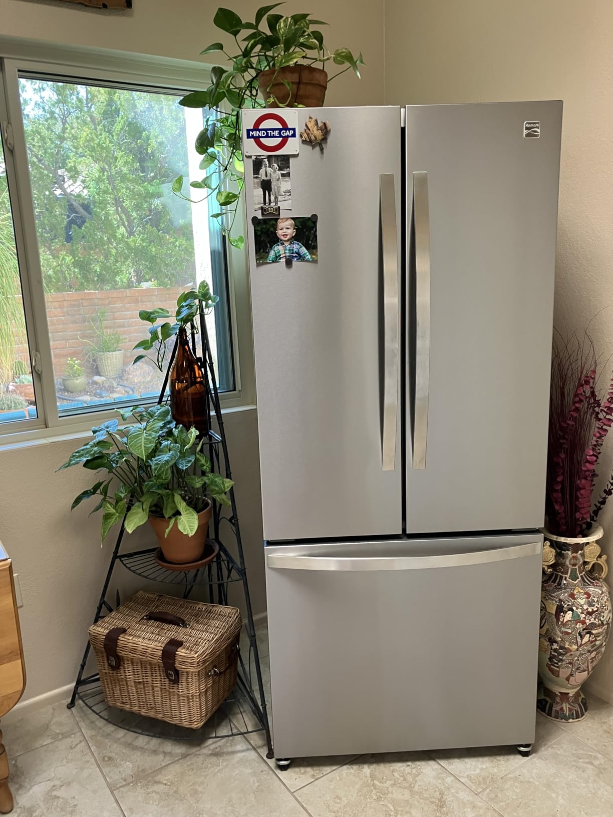 Kenmore 46-75525 29.88 Inch Counter-Depth French Door Refrigerator/Freezer with Fingerprint-Resistant Stainless Steel, Ice Maker, Quiet and Energy Efficient Inverter Compressor, 17.5 cu. ft. Customer Review Kenmore 46-75525 29.88 Inch Counter-Depth French Door Refrigerator/Freezer with Fingerprint-Resistant Stainless Steel, Ice Maker, Quiet and Energy Efficient Inverter Compressor, 17.5 cu. ft. - Customer Photo 1