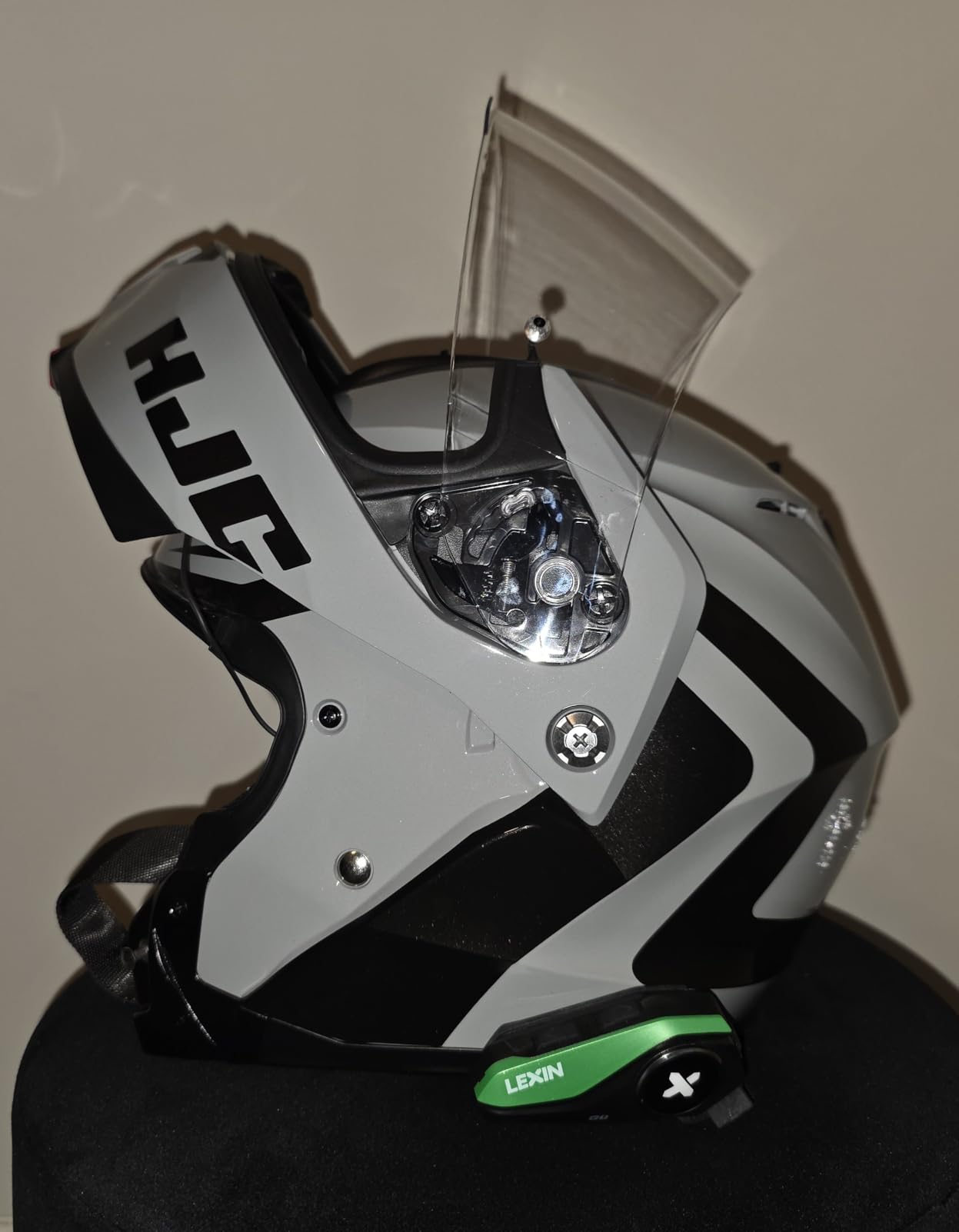 LEXIN G1 Motorcycle Bluetooth Headset, Helmet Speakers with 2 Type Mics, Hands-Free Call/Music/GPS, IP67 Waterproof Motorcycle Headphones with HD Stereo Loud Sound, 4 Color Faceplates, Singe Use Customer Review LEXIN G1 Motorcycle Bluetooth Headset, Helmet Speakers with 2 Type Mics, Hands-Free Call/Music/GPS, IP67 Waterproof Motorcycle Headphones with HD Stereo Loud Sound, 4 Color Faceplates, Singe Use - Customer Photo 1