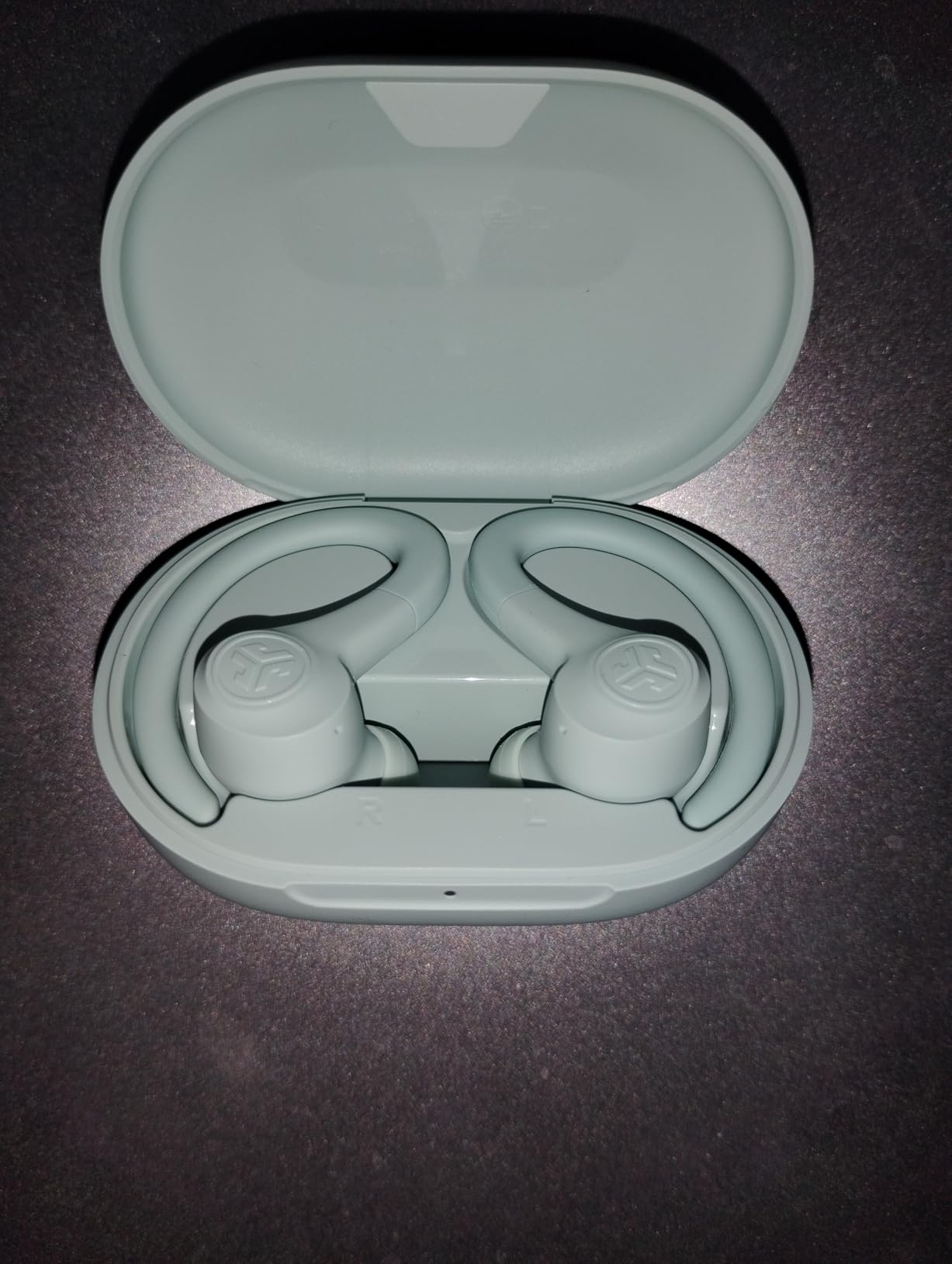JLab Go Sport+ Wireless Workout Earbuds Featuring C3 Clear Calling, Secure Earhook Sport Design, 35+ Hour Bluetooth Playtime, and 3 EQ Sound Settings (Sand) Customer Review JLab Go Sport+ Wireless Workout Earbuds Featuring C3 Clear Calling, Secure Earhook Sport Design, 35+ Hour Bluetooth Playtime, and 3 EQ Sound Settings (Sand) - Customer Photo 2