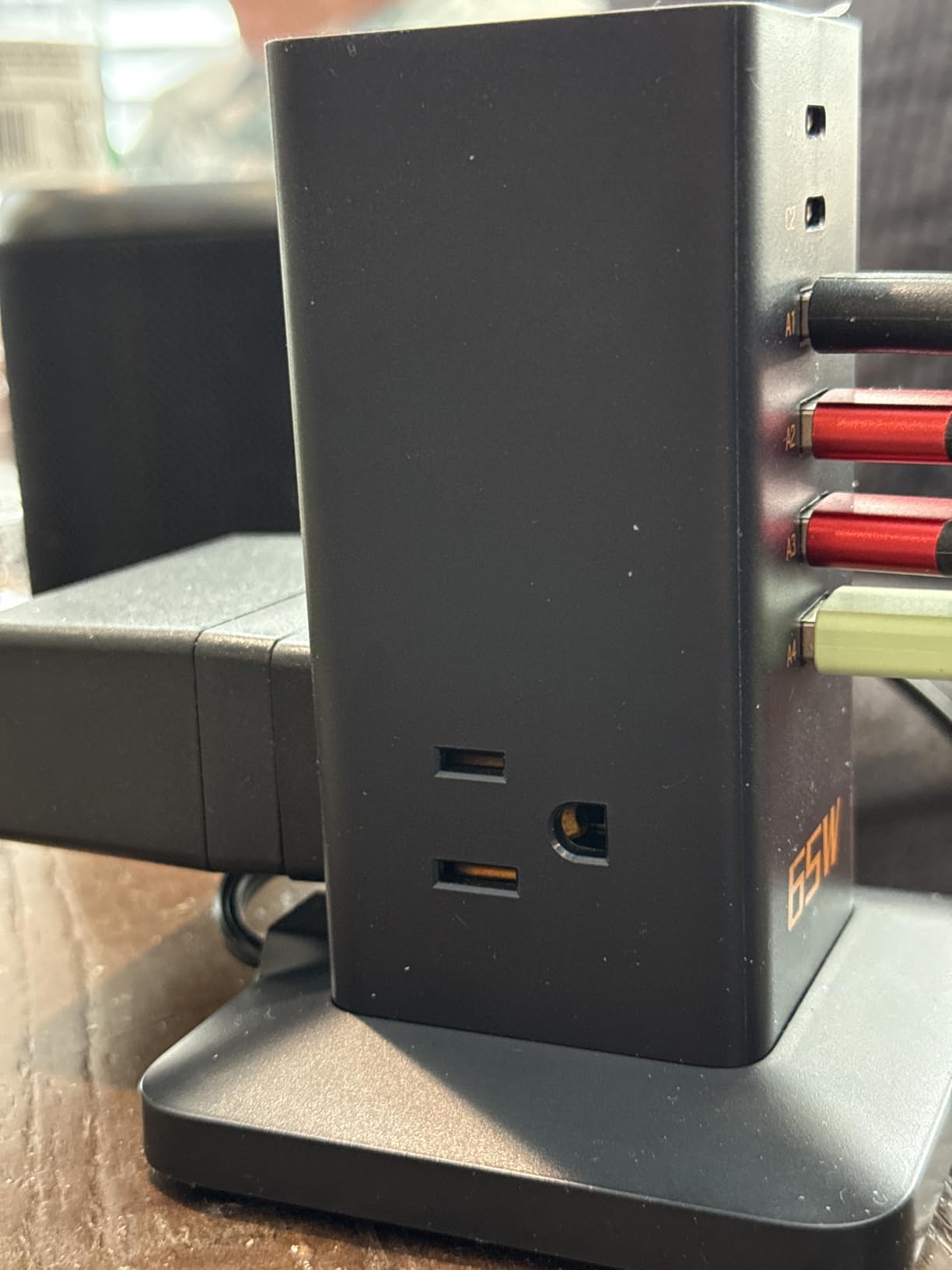 Charging Station 30W, TESSAN 9-in-1 Charger Blocks for iPhone 16/15/14/13, Tablets, Earphone with Surge Protector, 5ft Flat Extension Cord with 4 USB A, and 2 USB C for Home, Office, Dorm, Black Customer Review Charging Station 30W, TESSAN 9-in-1 Charger Blocks for iPhone 16/15/14/13, Tablets, Earphone with Surge Protector, 5ft Flat Extension Cord with 4 USB A, and 2 USB C for Home, Office, Dorm, Black - Customer Photo 1