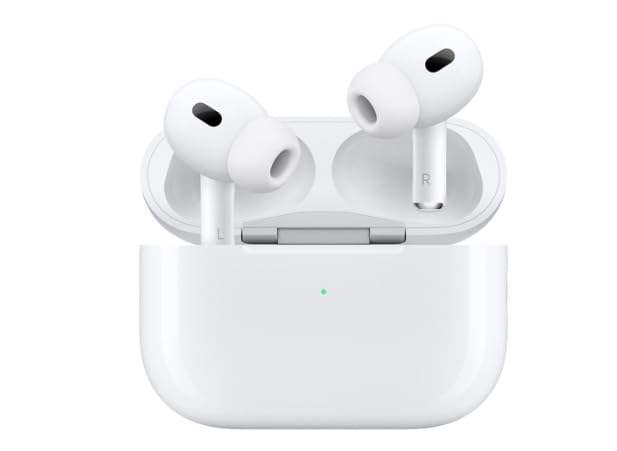 Apple AirPods Pro 2 Wireless Earbuds, Active Noise Cancellation, Hearing Aid Feature, Bluetooth Headphones, Transparency, Personalized Spatial Audio, High-Fidelity Sound, H2 Chip, USB-C Charging Customer Review Apple AirPods Pro 2 Wireless Earbuds, Active Noise Cancellation, Hearing Aid Feature, Bluetooth Headphones, Transparency, Personalized Spatial Audio, High-Fidelity Sound, H2 Chip, USB-C Charging - Customer Photo 2