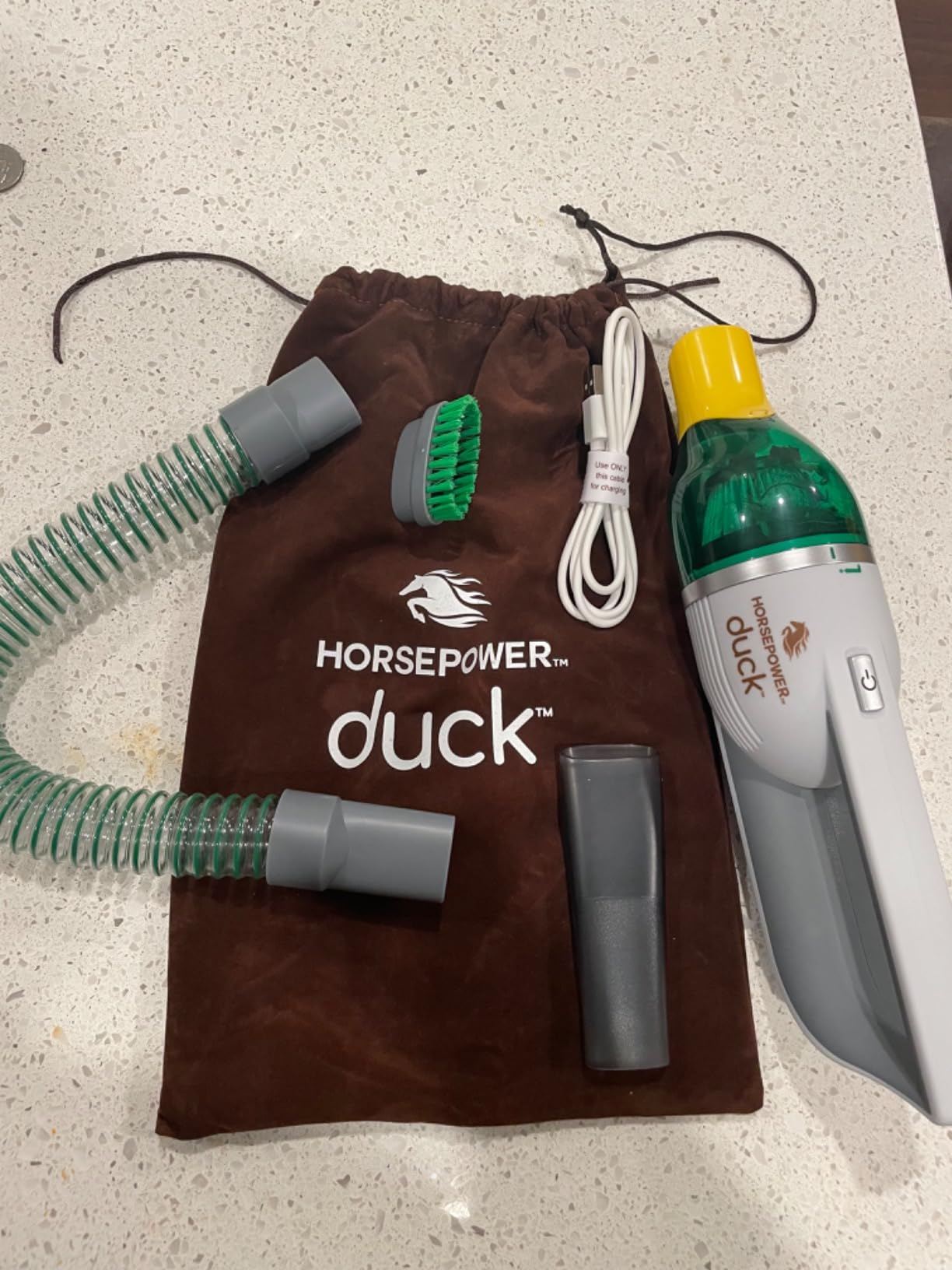 Duck Compact Cordless Vacuum by Horsepower, Ultra-Powerful, Strong Suction, AS-SEEN-ON-TV, Easy To Store, Rechargeable. Home, Auto, Pet Hair, Fits In Tiny Crevices, Includes Hose, Crevice Tool & Brush Customer Review Duck Compact Cordless Vacuum by Horsepower, Ultra-Powerful, Strong Suction, AS-SEEN-ON-TV, Easy To Store, Rechargeable. Home, Auto, Pet Hair, Fits In Tiny Crevices, Includes Hose, Crevice Tool & Brush - Customer Photo 1