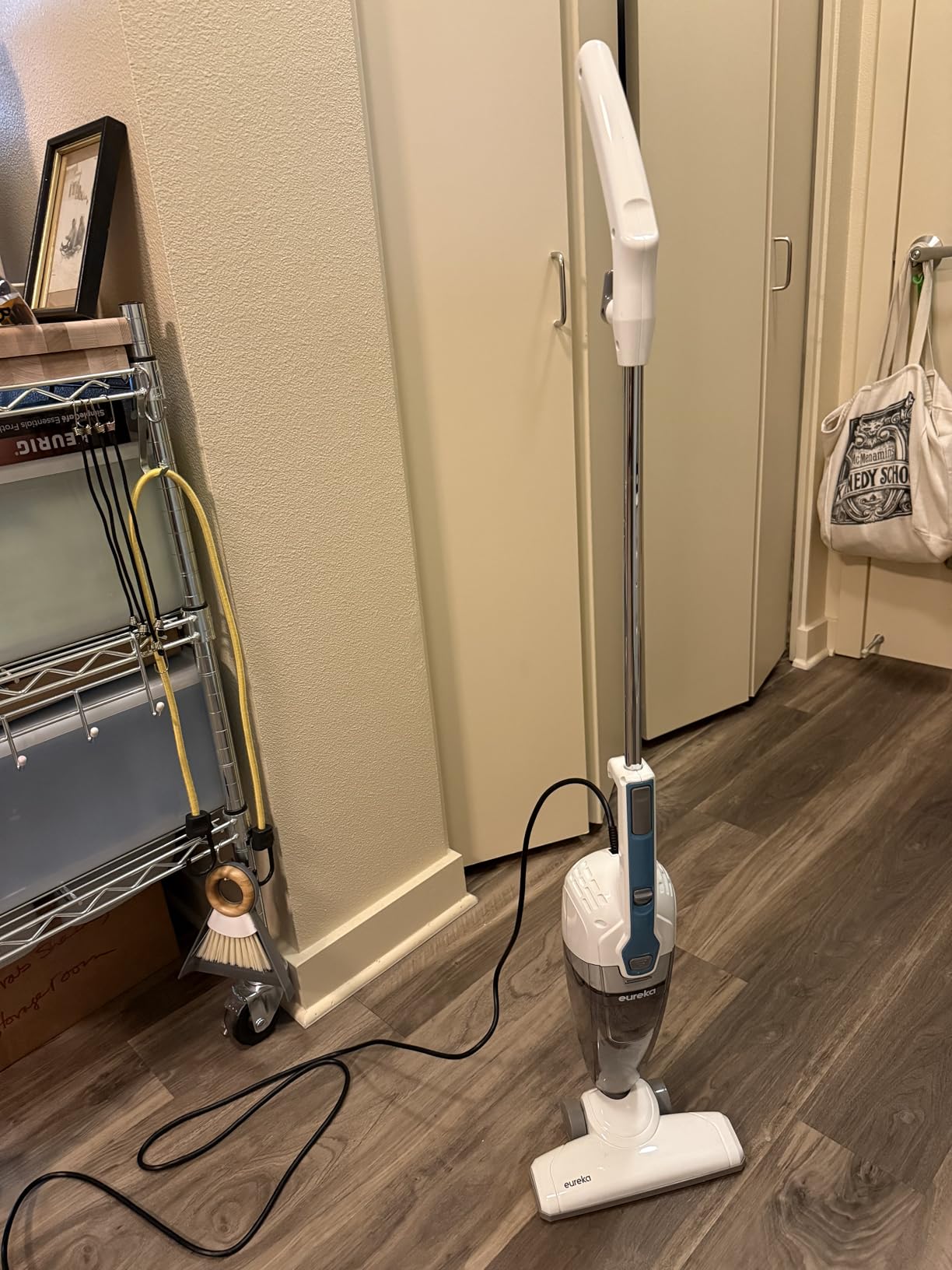 Eureka Corded Stick Vacuum Cleaner for Home Pet Hair, Lightweight Stick Vacuum Cleaner with Powerful Suction for Carpet Tile and Hard Floor, Blue, 3-in-1 Handheld Vac NES312 Customer Review Eureka Corded Stick Vacuum Cleaner for Home Pet Hair, Lightweight Stick Vacuum Cleaner with Powerful Suction for Carpet Tile and Hard Floor, Blue, 3-in-1 Handheld Vac NES312 - Customer Photo 1