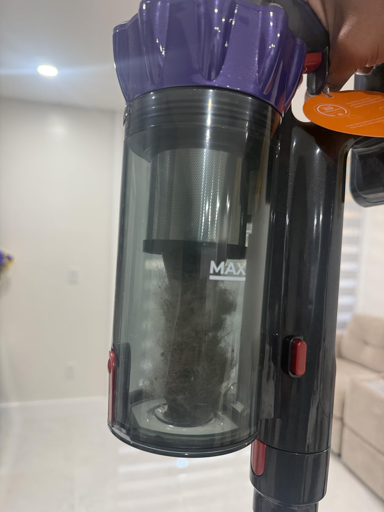 Cordless Vacuum Cleaner, 2 Batteries 110 Mins Runtime Vacuum Cleaners for Home, 45KPA 550W Stick Vacuum with Brushless Motor, Automatically Adjust Suction, Handheld Vacuum for Pet Hair/Carpet/Floor - Customer Photo 1