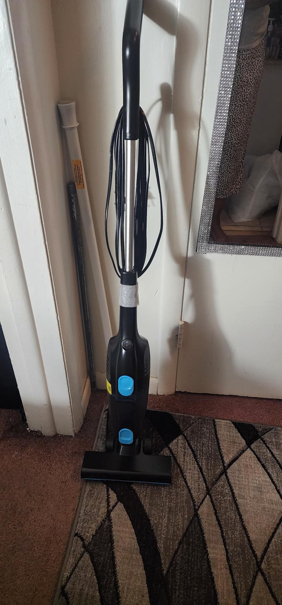 Corded Stick Vacuum Cleaner, 20000pa Powerful Suction Stick Vacuum with 16Ft Cord, 2 in 1 Lightweight Vacuum Cleaner for Hard Floor Pet Hair - Blue Customer Review Corded Stick Vacuum Cleaner, 20000pa Powerful Suction Stick Vacuum with 16Ft Cord, 2 in 1 Lightweight Vacuum Cleaner for Hard Floor Pet Hair - Blue - Customer Photo 2