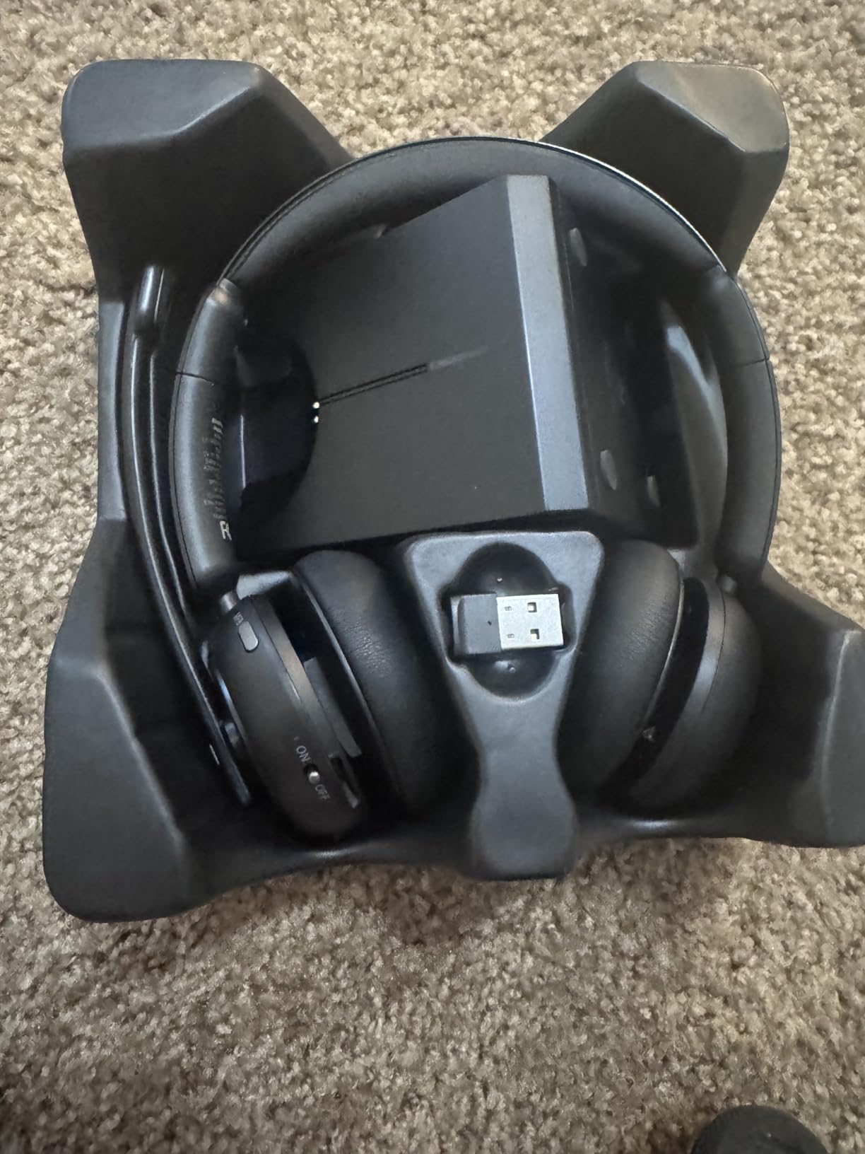 Wireless Headset with Mic for Work, Bluetooth Headset with Microphone (Noise Cancelling & Mute Button), Wireless Headphones with Mic for Work from Home/Office/PC/Call Center/Computer/Laptop/Teams/Zoom - Customer Photo 2