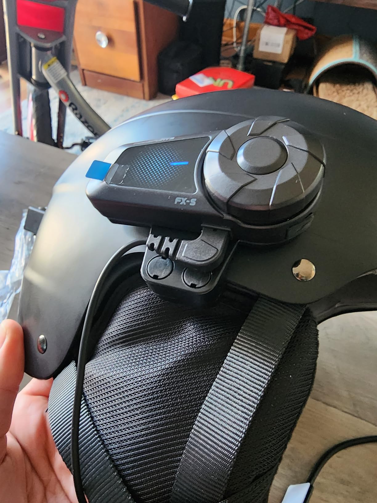 Fodsports FX-S Motorcycle Bluetooth Headset V5.4, 2-Way Helmet Intercom Communication System with IP67 Waterproof, CVC Noise Cancellation, Hands-Free Music/Call, 2 Type Mics, Black, 1 Pack Customer Review Fodsports FX-S Motorcycle Bluetooth Headset V5.4, 2-Way Helmet Intercom Communication System with IP67 Waterproof, CVC Noise Cancellation, Hands-Free Music/Call, 2 Type Mics, Black, 1 Pack - Customer Photo 2
