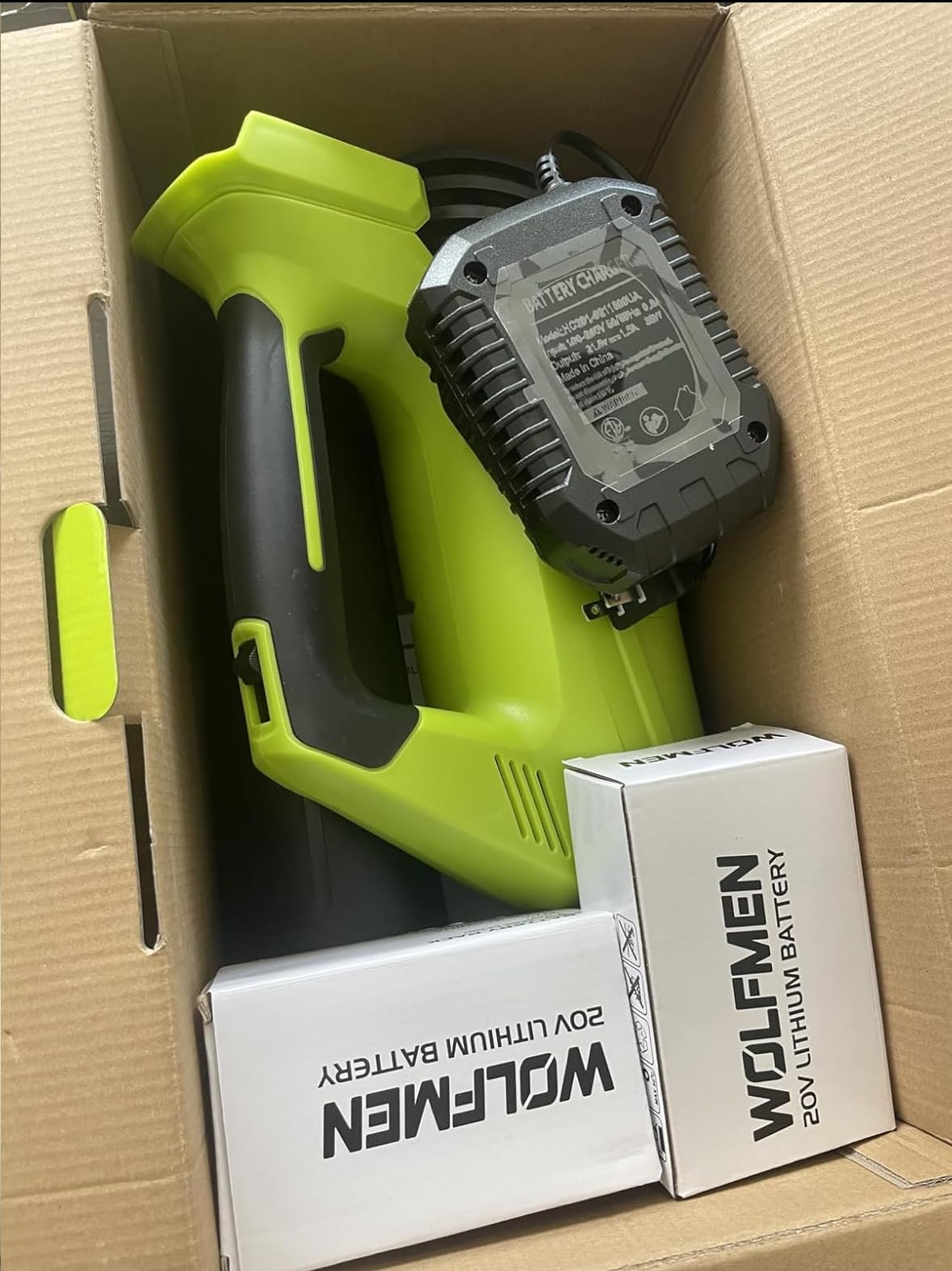 Leaf Blower, Electric Cordless Leaf Blower with 2 Batteries and Charger, 2 Speed Mode, Lightweight Leaf Blowers for Blowing Leaves, Lawn Care, Patio Cleaning and Dust customer photo 1
