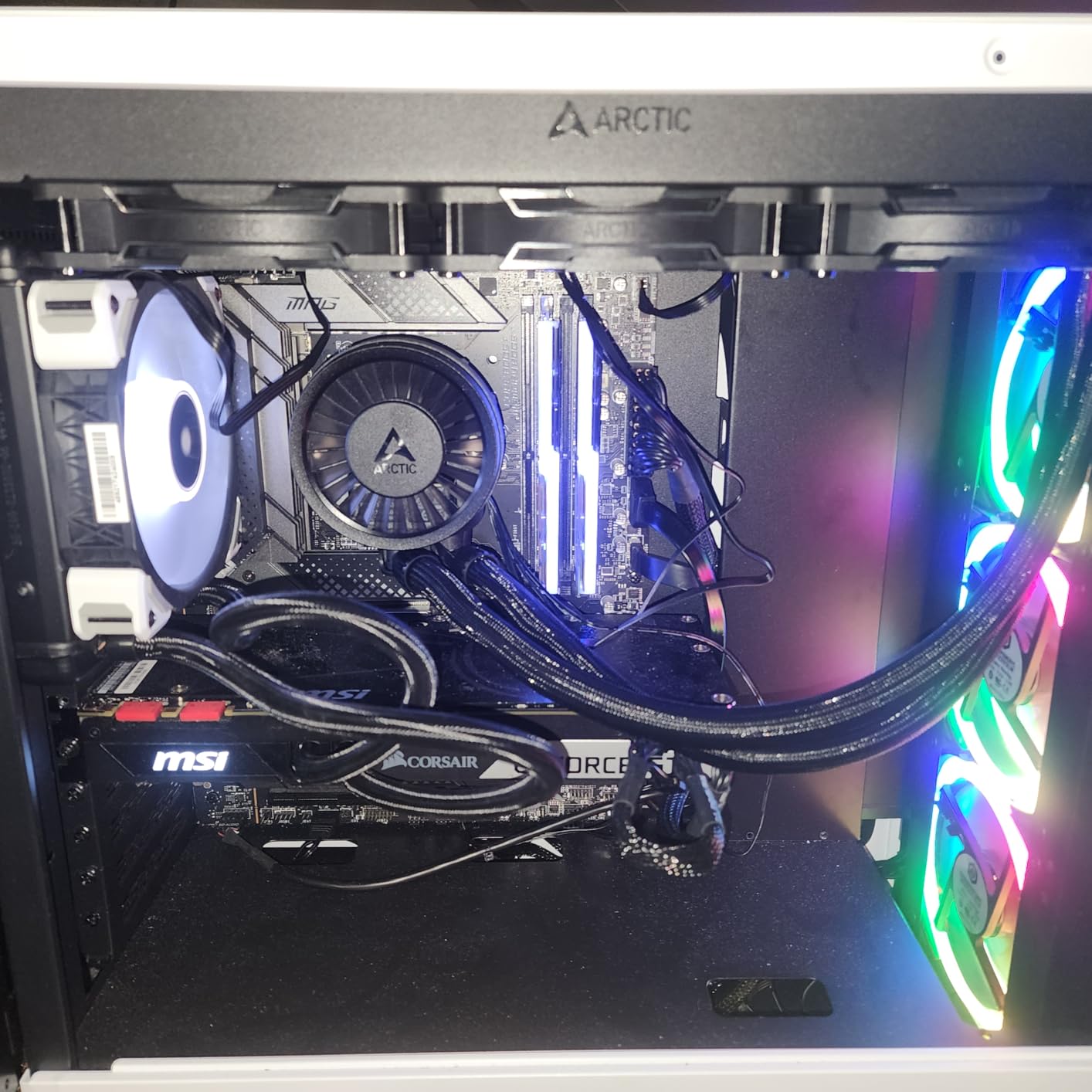 ARCTIC Liquid Freezer III Pro 360 - AIO CPU Cooler, 3 x 120 mm Water Cooling, 38 mm Radiator, PWM Pump, VRM Fan, AMD AM5/AM4, Intel LGA1851/1700 Contact Frame - Black Customer Review ARCTIC Liquid Freezer III Pro 360 - AIO CPU Cooler, 3 x 120 mm Water Cooling, 38 mm Radiator, PWM Pump, VRM Fan, AMD AM5/AM4, Intel LGA1851/1700 Contact Frame - Black - Customer Photo 2
