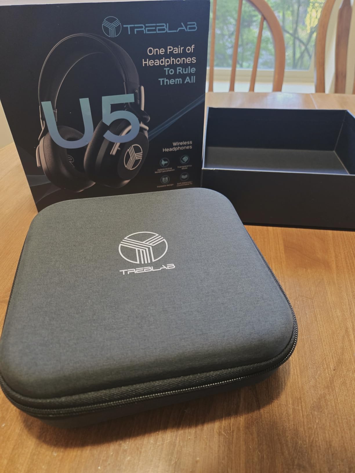 TREBLAB U5 - Hybrid Active Noise Cancelling Headphones Over-Ear Customer Review TREBLAB U5 - Hybrid Active Noise Cancelling Headphones Over-Ear - Customer Photo 1
