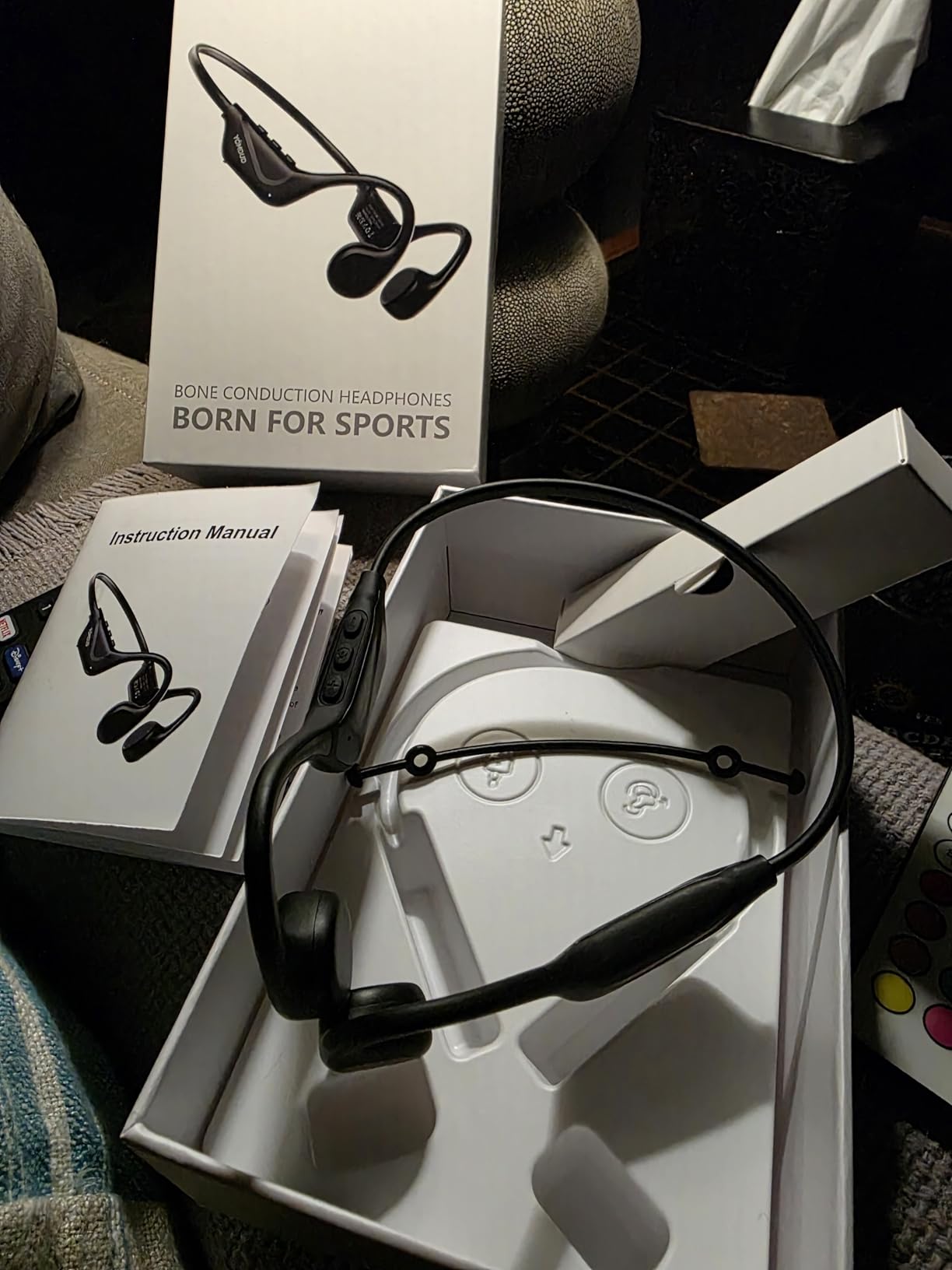 Bone Conduction Headphones,Open Ear Headphones,Wireless Headphones with Mic,Bluetooth 5.4,10H Playtime & IPX5 Waterproof,Sports Headphone for Running & Outdoor Customer Review Bone Conduction Headphones,Open Ear Headphones,Wireless Headphones with Mic,Bluetooth 5.4,10H Playtime & IPX5 Waterproof,Sports Headphone for Running & Outdoor - Customer Photo 1