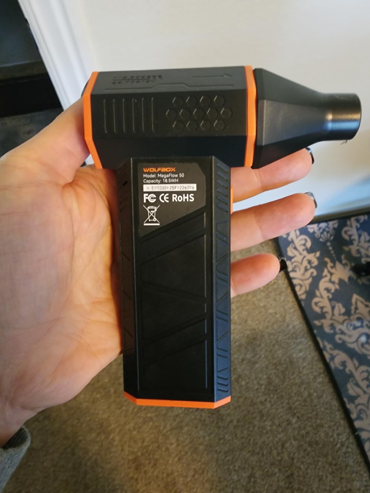WOLFBOX MF50 Compressed Air Duster - 110000RPM Super Power Electric Air Duster - 3-Gear Adjustable Customer Review WOLFBOX MF50 Compressed Air Duster - 110000RPM Super Power Electric Air Duster - 3-Gear Adjustable - Customer Photo 1