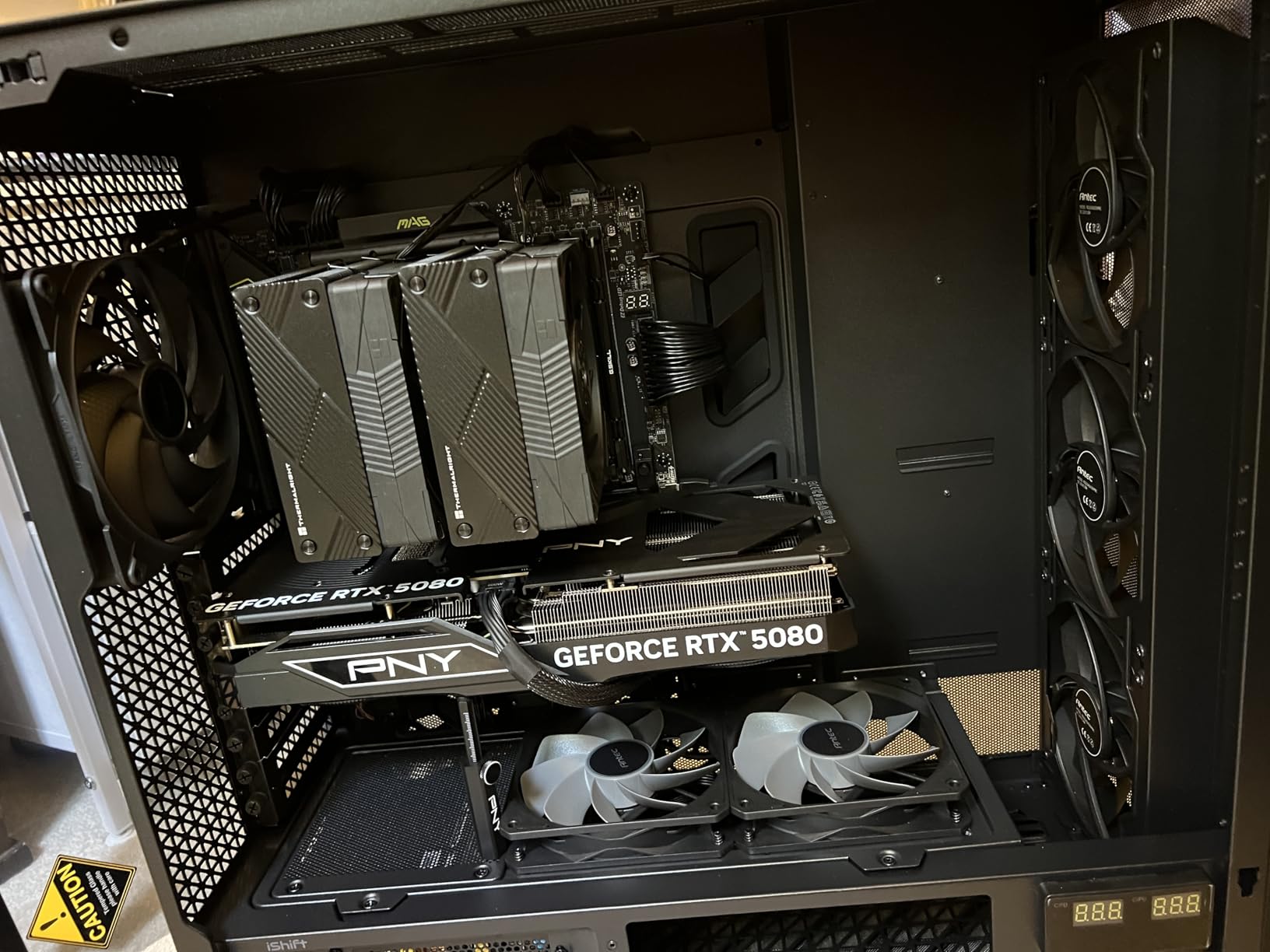 PNY NVIDIA GeForce RTX 5080 Epic-X ARGB OC Triple Fan Graphics Card - Customer Photo 1