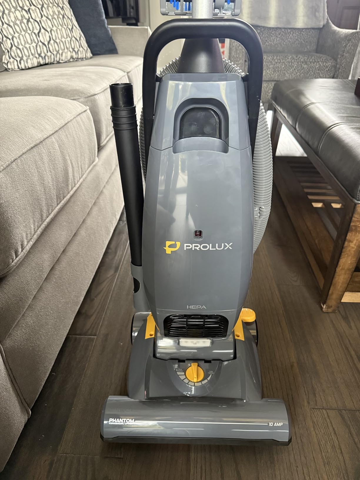Prolux Phantom Pro Commercial Upright Vacuum Cleaner – HEPA Filtration, Bagged, High-Suction, Deep Cleaning, Lightweight with Onboard Tools only 12lbs Customer Review Prolux Phantom Pro Commercial Upright Vacuum Cleaner – HEPA Filtration, Bagged, High-Suction, Deep Cleaning, Lightweight with Onboard Tools only 12lbs - Customer Photo 1