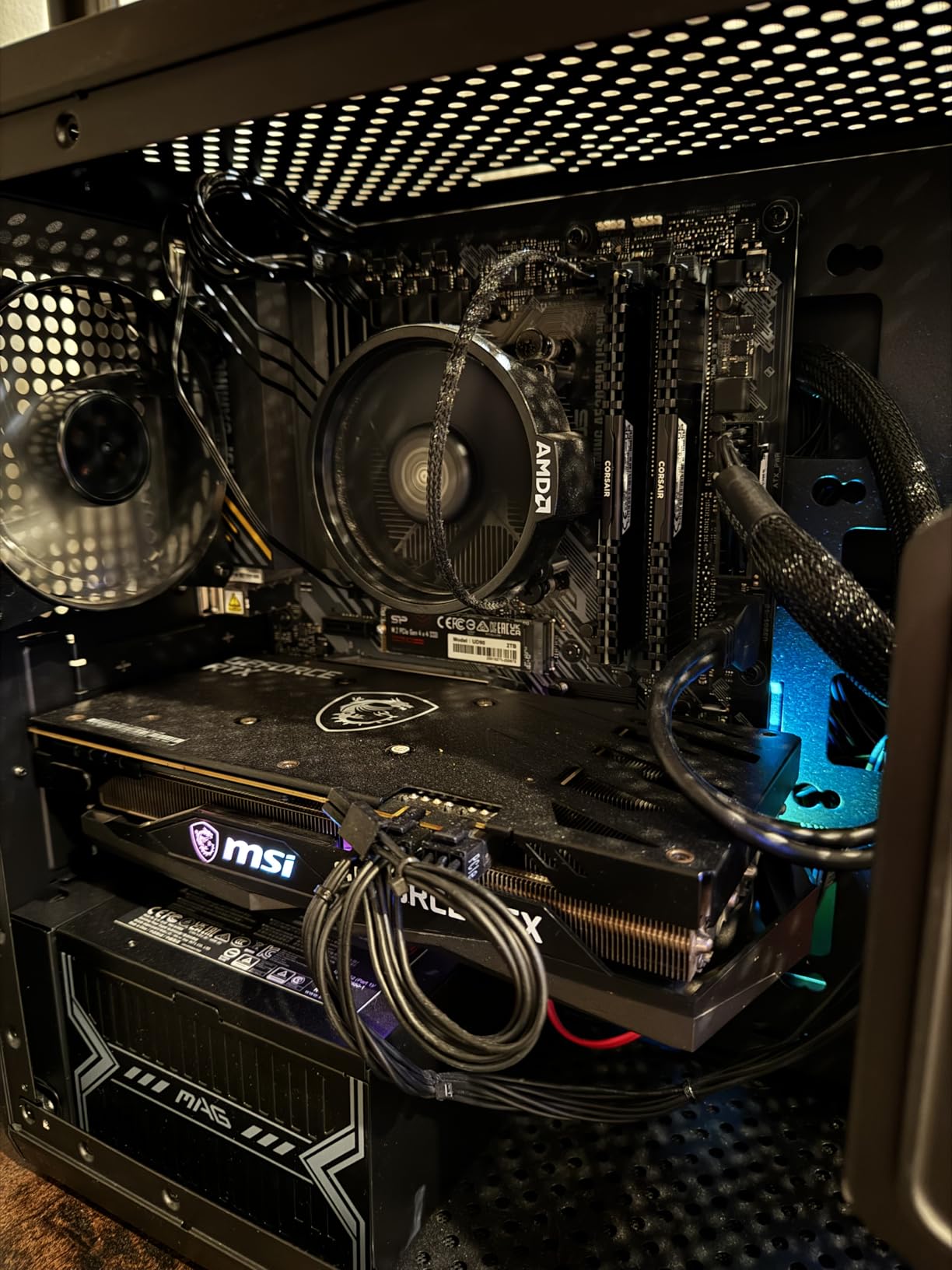 Micro Center AMD Ryzen 5 5500 Desktop Processor with ASUS TUF Gaming A520M-PLUS (WiFi) AM4 microATX Motherboard (M.2 Support, 802.11ac Wi-Fi, DisplayPort, HDMI) customer photo 1