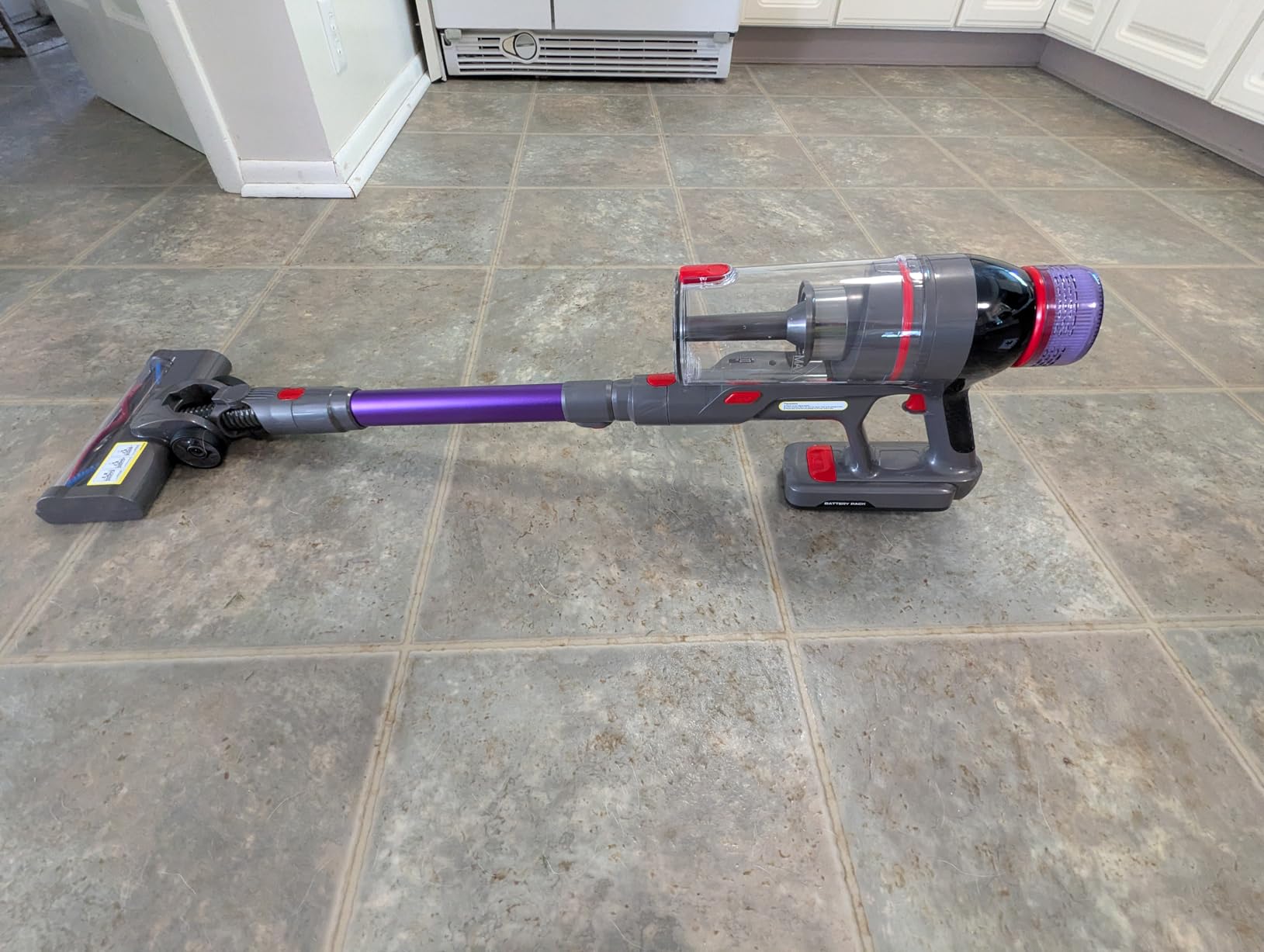 Cordless Stick Vacuum Cleaner - 550W Powerful Cordless Vacuum with HEPA Filter, Up to 50min Runtime & Tangle-Free Lightweight & Detachable Battery for Pet Hair Carpet Hardwood Floor Cleaning Customer Review Cordless Stick Vacuum Cleaner - 550W Powerful Cordless Vacuum with HEPA Filter, Up to 50min Runtime & Tangle-Free Lightweight & Detachable Battery for Pet Hair Carpet Hardwood Floor Cleaning - Customer Photo 1