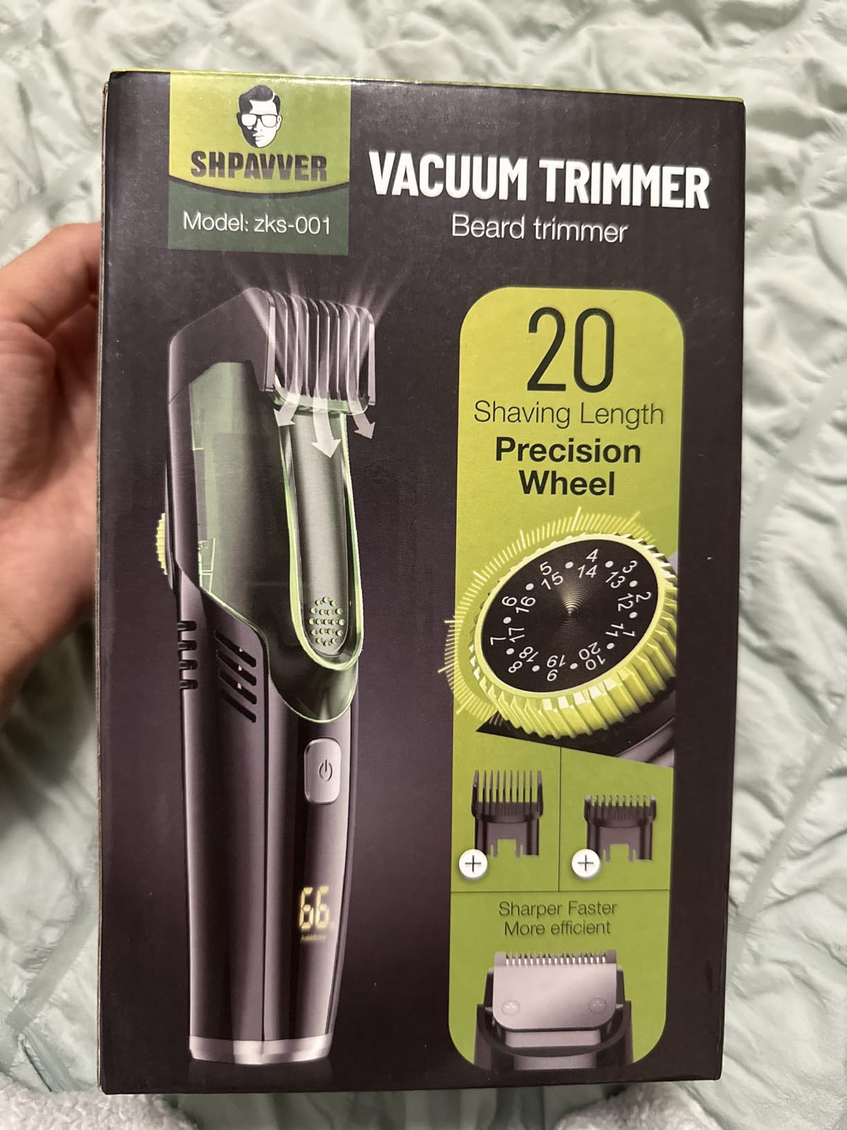 Beard Trimmer for Men for Less Mess: Vacuum Mustache Trimmer with Adjustable Length Comb- IPX7 Waterproof -Rechargeable Built-in Electric Trimmer for Beard, Mustache and Stubble - Customer Photo 3