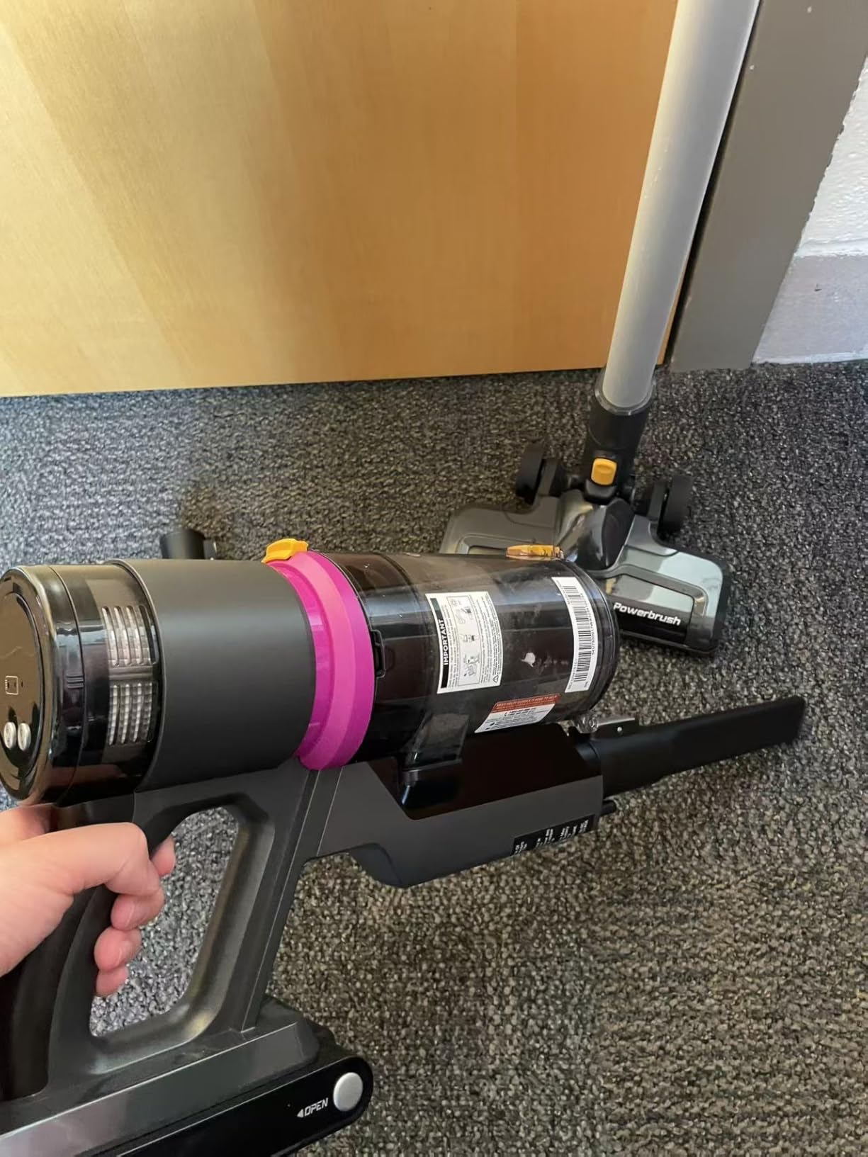 Eureka Cordless Vacuum Cleaner Lightweight, Stick Vacuum Rechargeable for Hardwood, Pet Hair, Black, ReactiClean 410 Customer Review Eureka Cordless Vacuum Cleaner Lightweight, Stick Vacuum Rechargeable for Hardwood, Pet Hair, Black, ReactiClean 410 - Customer Photo 2