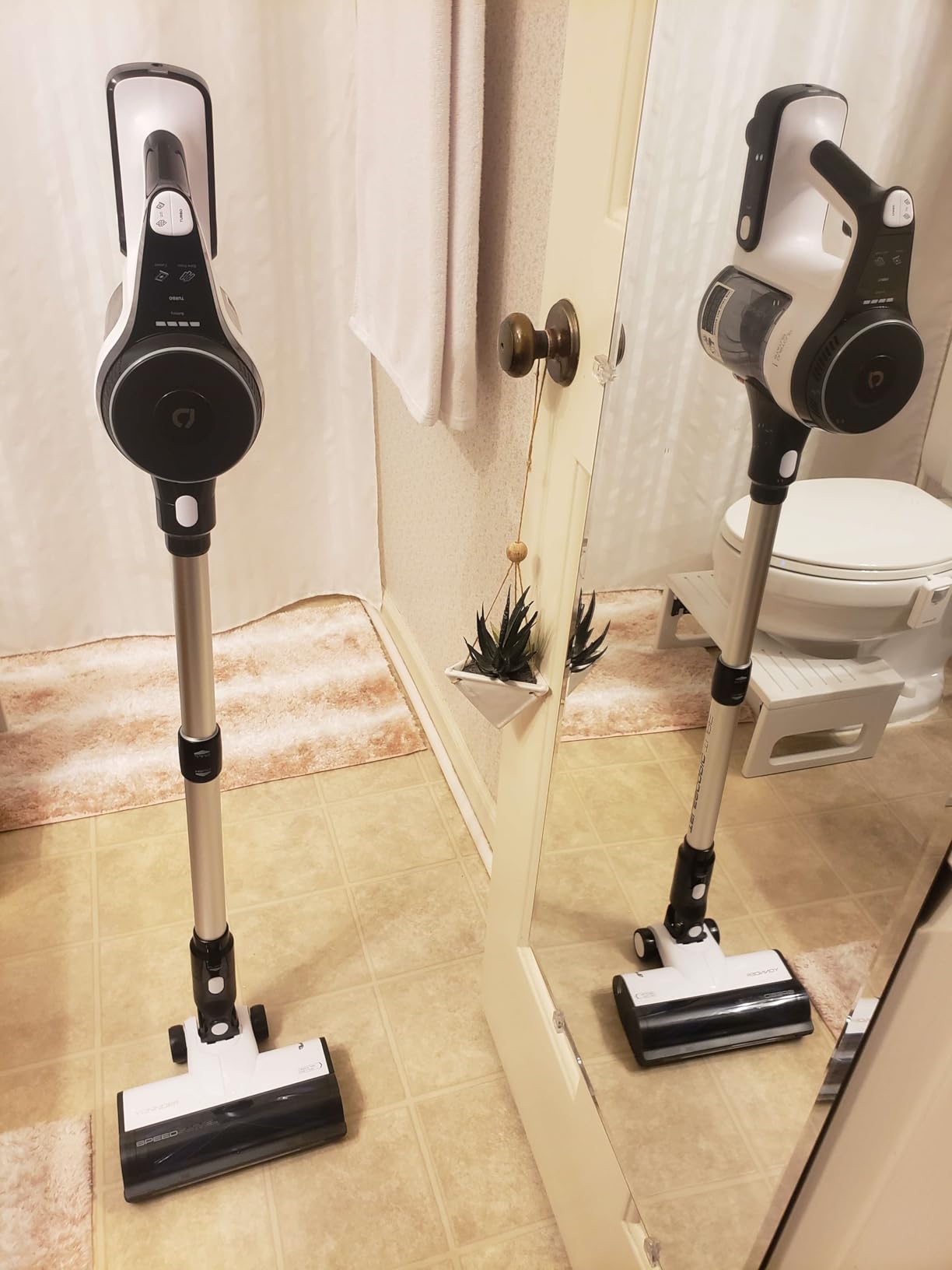 YONNDER Cordless Vacuum Cleaner, 48KPA/550W/65Mins Powerful Stick Vacuum for Home, Anti-Tangle, Self-Standing, Lightweight, Charging Dock, Vacuum Cleaner for Hardwood Floor/Carpet/Pet Hair/Car, M1 - Customer Photo 1