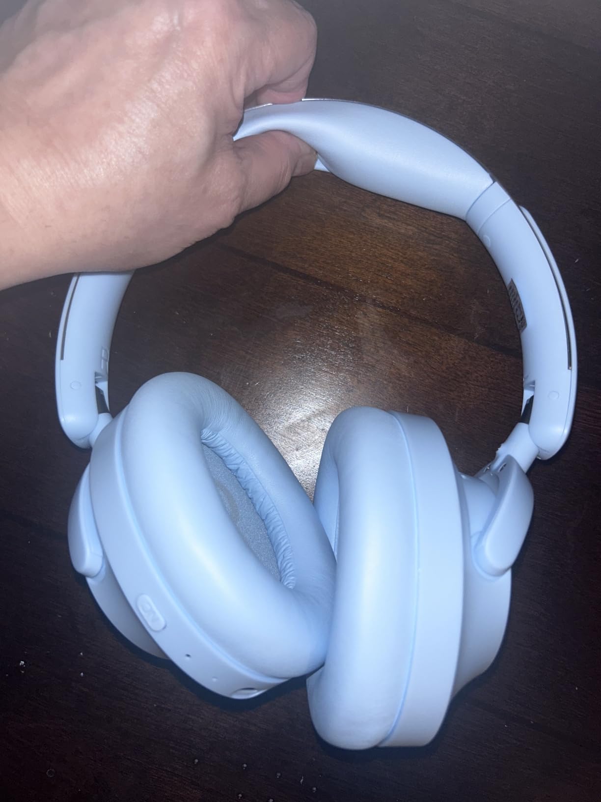 Hybrid Active Noise Cancelling Headphones, Over-Ear Bluetooth Headphone, 60H Playtime, Deep Bass, Transparency Mode, Comfort Fit Ear Cups, White Elephant Gifts for Adults, Travel Office Home - Black Customer Review Hybrid Active Noise Cancelling Headphones, Over-Ear Bluetooth Headphone, 60H Playtime, Deep Bass, Transparency Mode, Comfort Fit Ear Cups, White Elephant Gifts for Adults, Travel Office Home - Black - Customer Photo 1