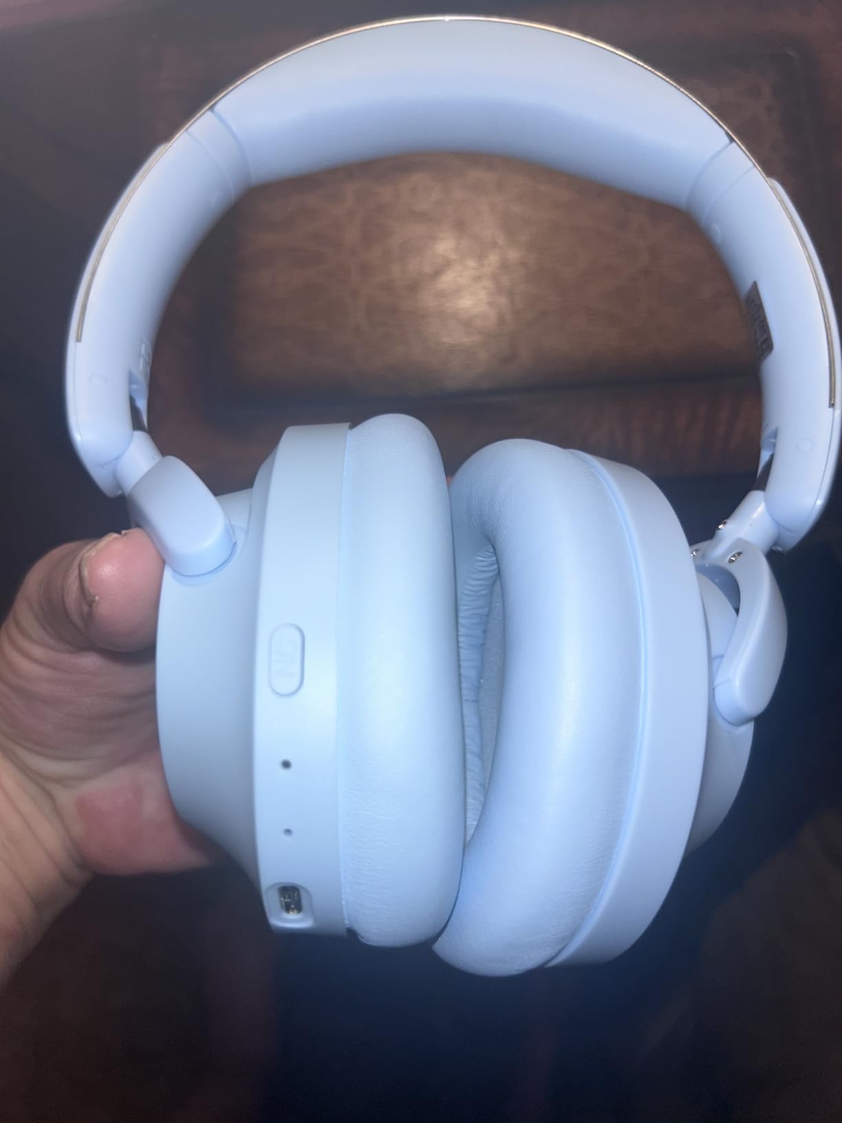 Hybrid Active Noise Cancelling Headphones, Over-Ear Bluetooth Headphone, 60H Playtime, Deep Bass, Transparency Mode, Comfort Fit Ear Cups, White Elephant Gifts for Adults, Travel Office Home - Black Customer Review Hybrid Active Noise Cancelling Headphones, Over-Ear Bluetooth Headphone, 60H Playtime, Deep Bass, Transparency Mode, Comfort Fit Ear Cups, White Elephant Gifts for Adults, Travel Office Home - Black - Customer Photo 2