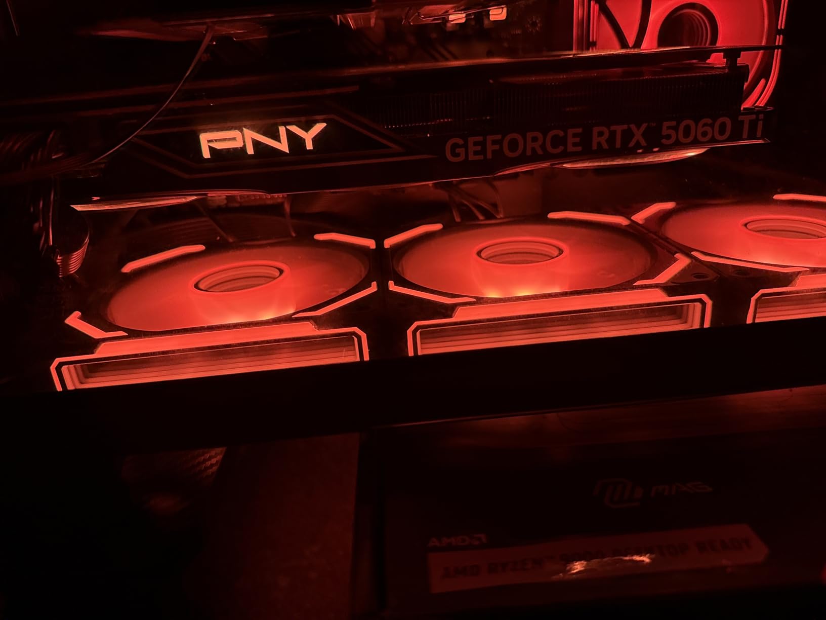 PNY NVIDIA GeForce RTX 5060 Ti Epic-X ARGB OC Triple Fan Graphics Card Customer Review PNY NVIDIA GeForce RTX 5060 Ti Epic-X ARGB OC Triple Fan Graphics Card - Customer Photo 2