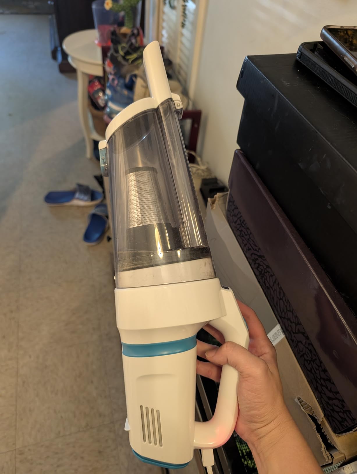 AHNR Handheld Vacuum Cordless, 16000PA Powerful Suction Hand Held Vacuum Dust Busters Cordless Rechargeable with LED Light & 2 HEPA Filters, Portable Car Vacuum Cleaner High Power for Car Home Office Customer Review AHNR Handheld Vacuum Cordless, 16000PA Powerful Suction Hand Held Vacuum Dust Busters Cordless Rechargeable with LED Light & 2 HEPA Filters, Portable Car Vacuum Cleaner High Power for Car Home Office - Customer Photo 1