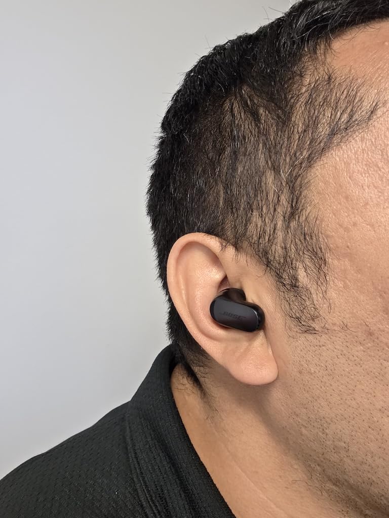 Bose New QuietComfort Ultra Bluetooth Earbuds (2nd Gen), Wireless Noise Cancelling Earbuds, Up to 6 Hours Battery, IPX4 Rating, Immersive Audio, Deep Bass, Black - Customer Photo 1