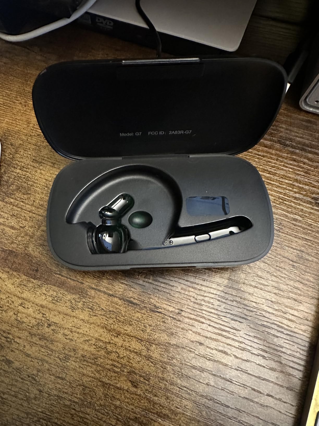Bluetooth Headset, Wireless Earpiece with Upgrade Noise Canceling Mic,500mAh Charging Case Support 72H Talking Time,Hand-Free Headphones with Mute Button for Computer Cell Phones Trucker Work - Customer Photo 1