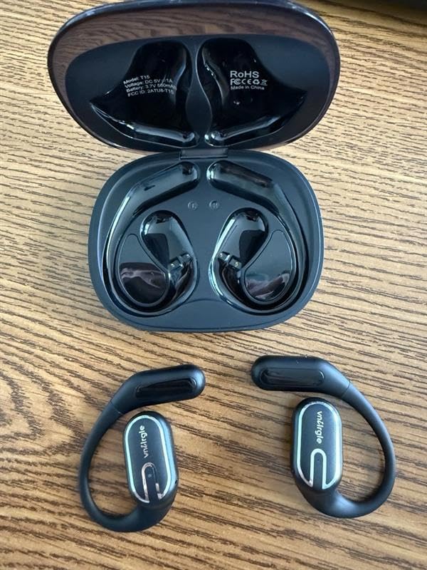 Open Ear Earbuds Bluetooth Headphones Wireless - 80Hrs Playtime Wireless Earbuds with IPX7 Waterproof Touch Control Earphones Sport with 18.2mm Drivers Stereo Sound Bluetooth 6.0 for Running Fitness Customer Review Open Ear Earbuds Bluetooth Headphones Wireless - 80Hrs Playtime Wireless Earbuds with IPX7 Waterproof Touch Control Earphones Sport with 18.2mm Drivers Stereo Sound Bluetooth 6.0 for Running Fitness - Customer Photo 1