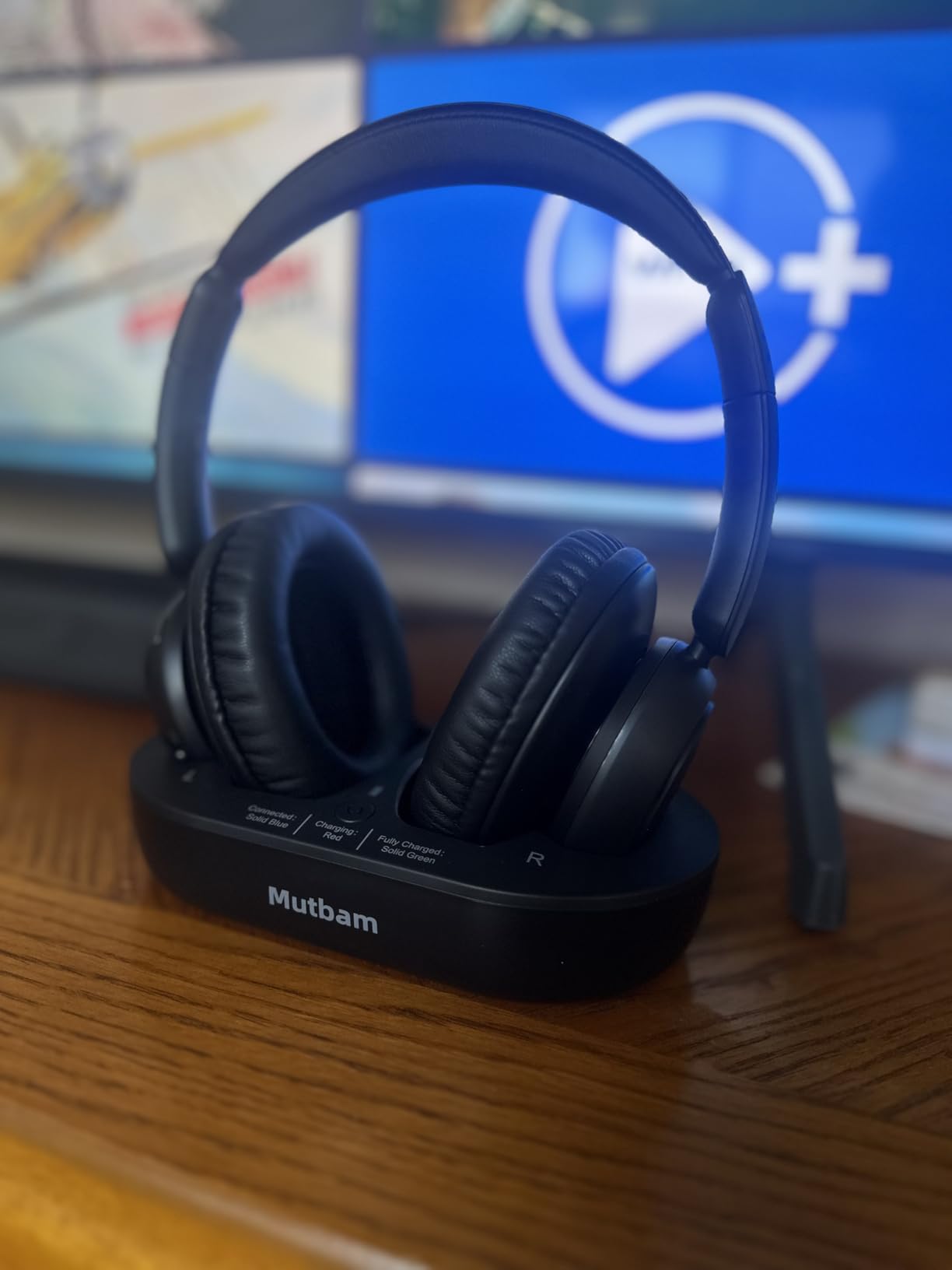 Wireless Headphones for TV, TV Headphones Wireless for Seniors with Charging Dock & Transmitter, 65-Hour Battery, No Delay, Lightweight & Comfortable for Elderly, Hard of Hearing (Ideal Gift) - Customer Photo 1
