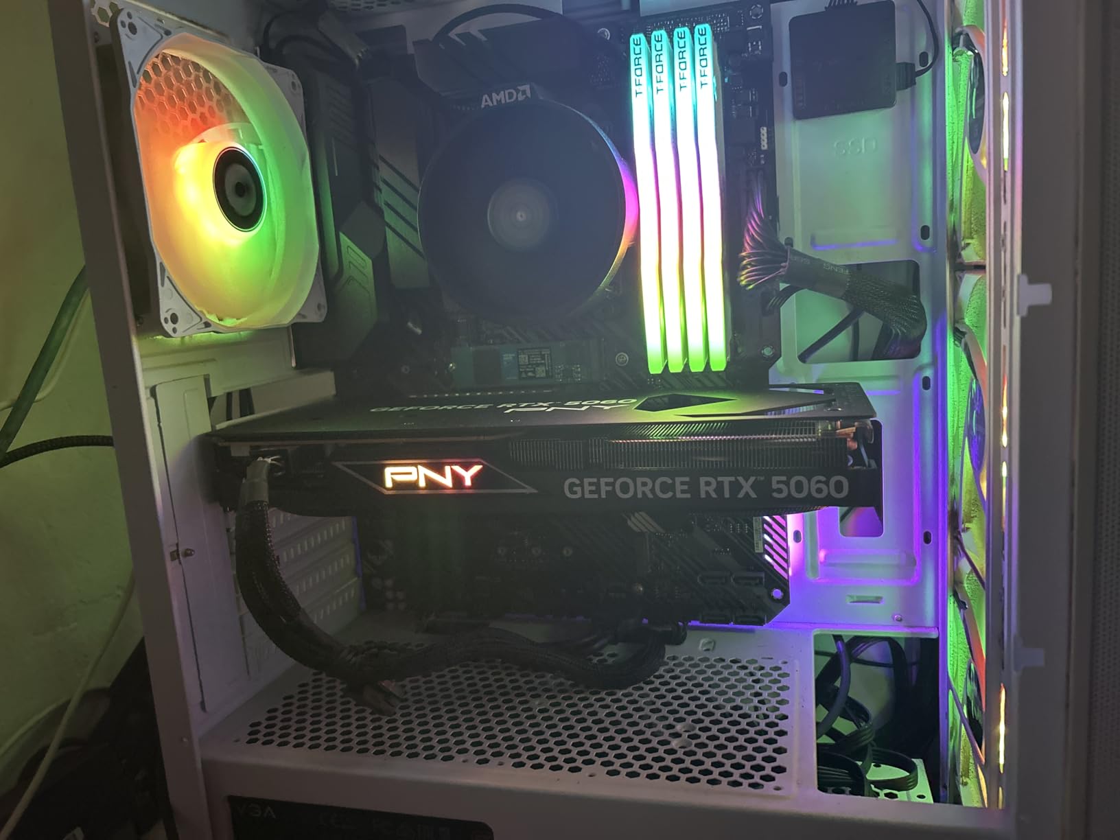 PNY NVIDIA GeForce RTX 5060 Epic-X ARGB OC Triple Fan Graphics Card - Customer Photo 1