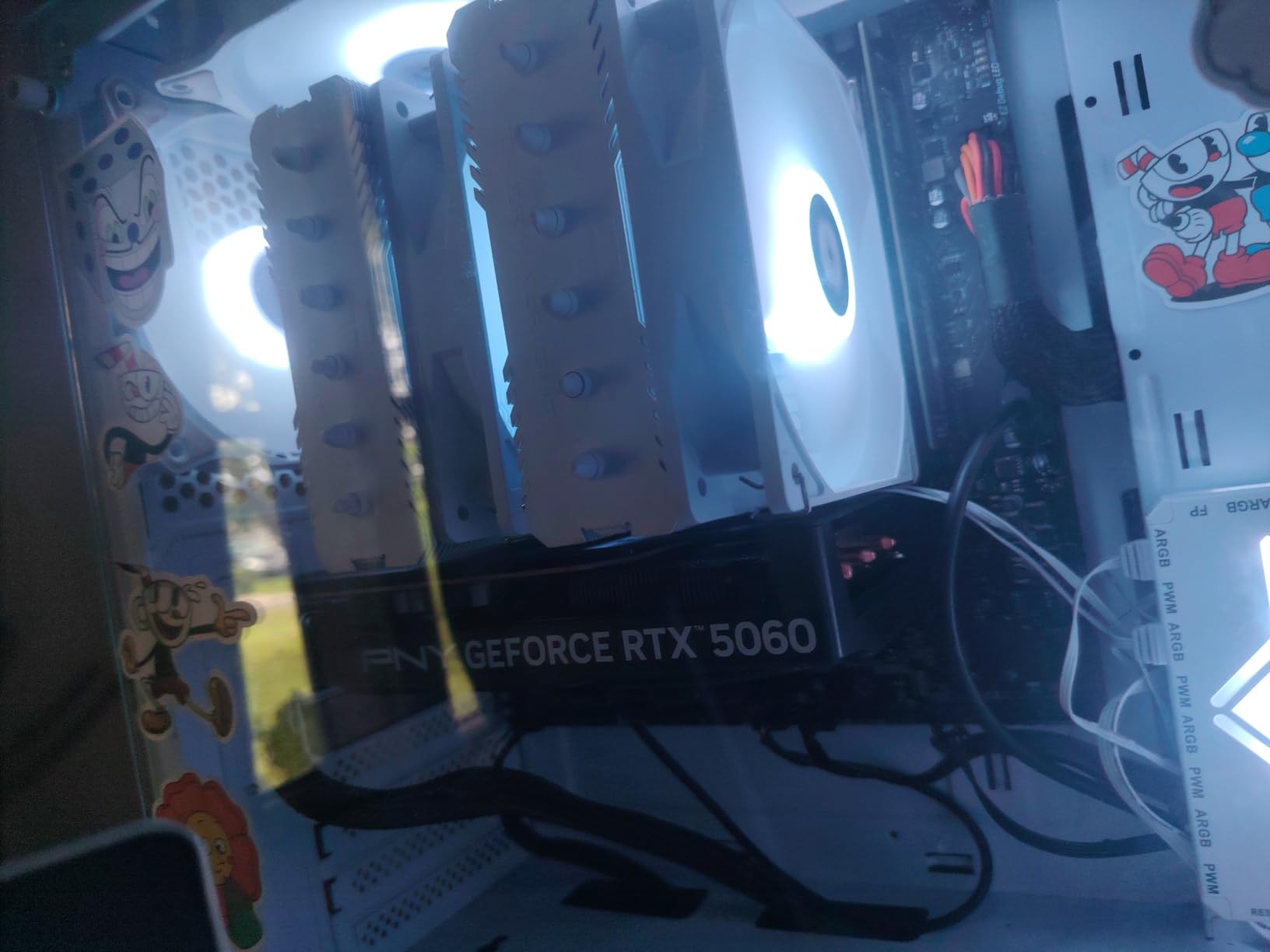 PNY NVIDIA GeForce RTX 5060 Epic-X ARGB OC Triple Fan Graphics Card Customer Review PNY NVIDIA GeForce RTX 5060 Epic-X ARGB OC Triple Fan Graphics Card - Customer Photo 2