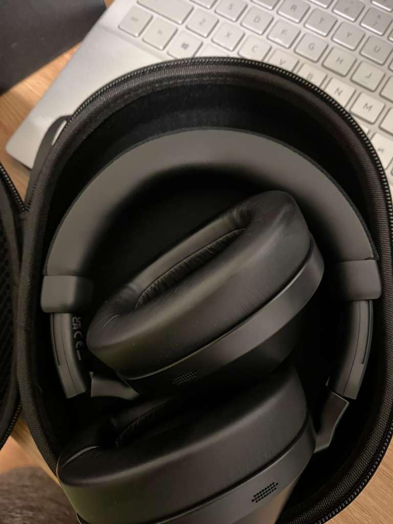 Noise Cancelling Headphones Over Ear Bluetooth 5.3, Wireless/Wired Headset with Mic, 40H Playtime, Deep Bass, Foldable, Transparency Mode, Ideal for Airplane Travel, Work, Commute, Sleep Customer Review Noise Cancelling Headphones Over Ear Bluetooth 5.3, Wireless/Wired Headset with Mic, 40H Playtime, Deep Bass, Foldable, Transparency Mode, Ideal for Airplane Travel, Work, Commute, Sleep - Customer Photo 1