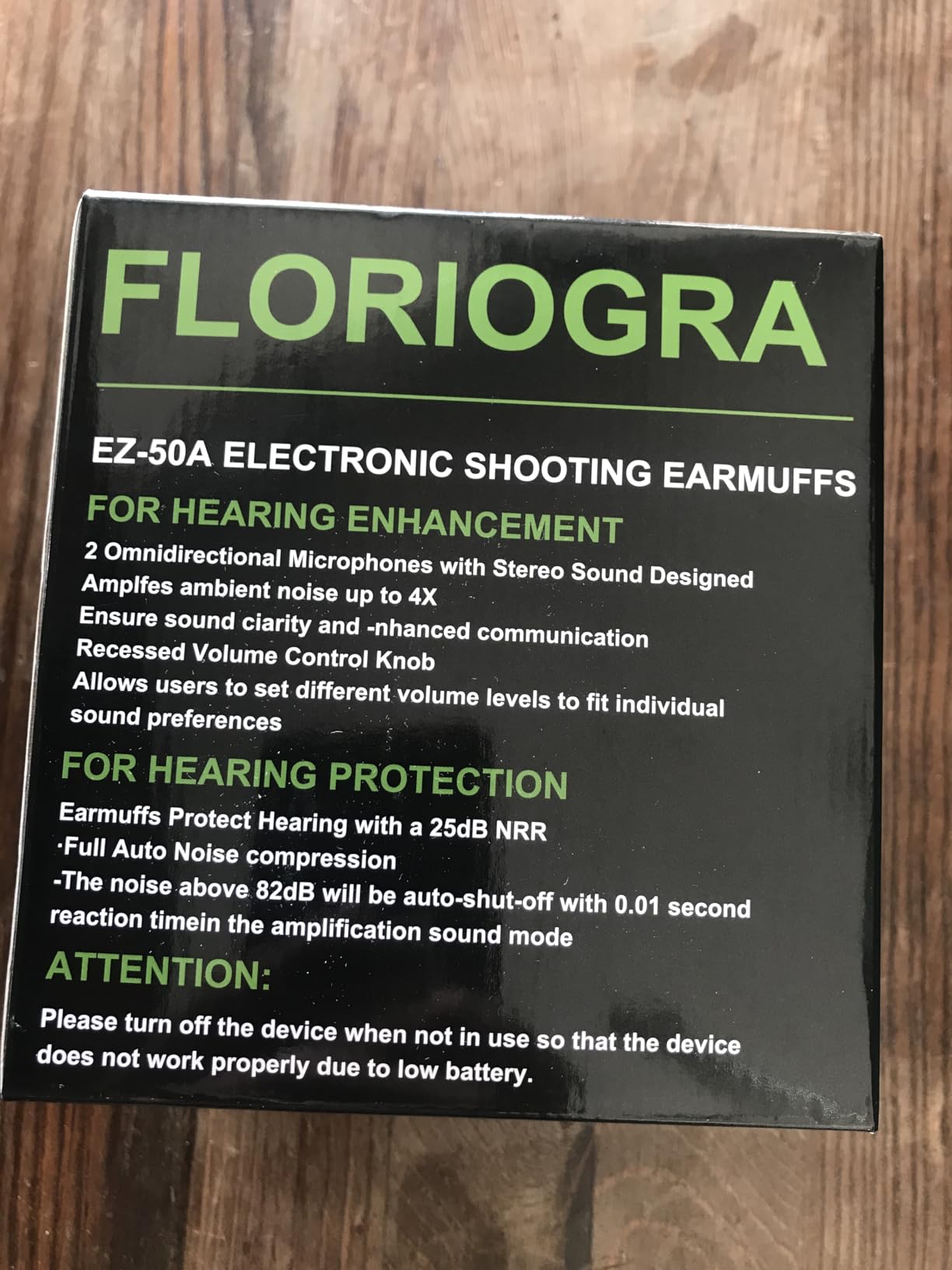 Electronic Ear Protection for Shooting with 5X Sound Amplification, Active Ear Protection for Gun Range Customer Review Electronic Ear Protection for Shooting with 5X Sound Amplification, Active Ear Protection for Gun Range - Customer Photo 1