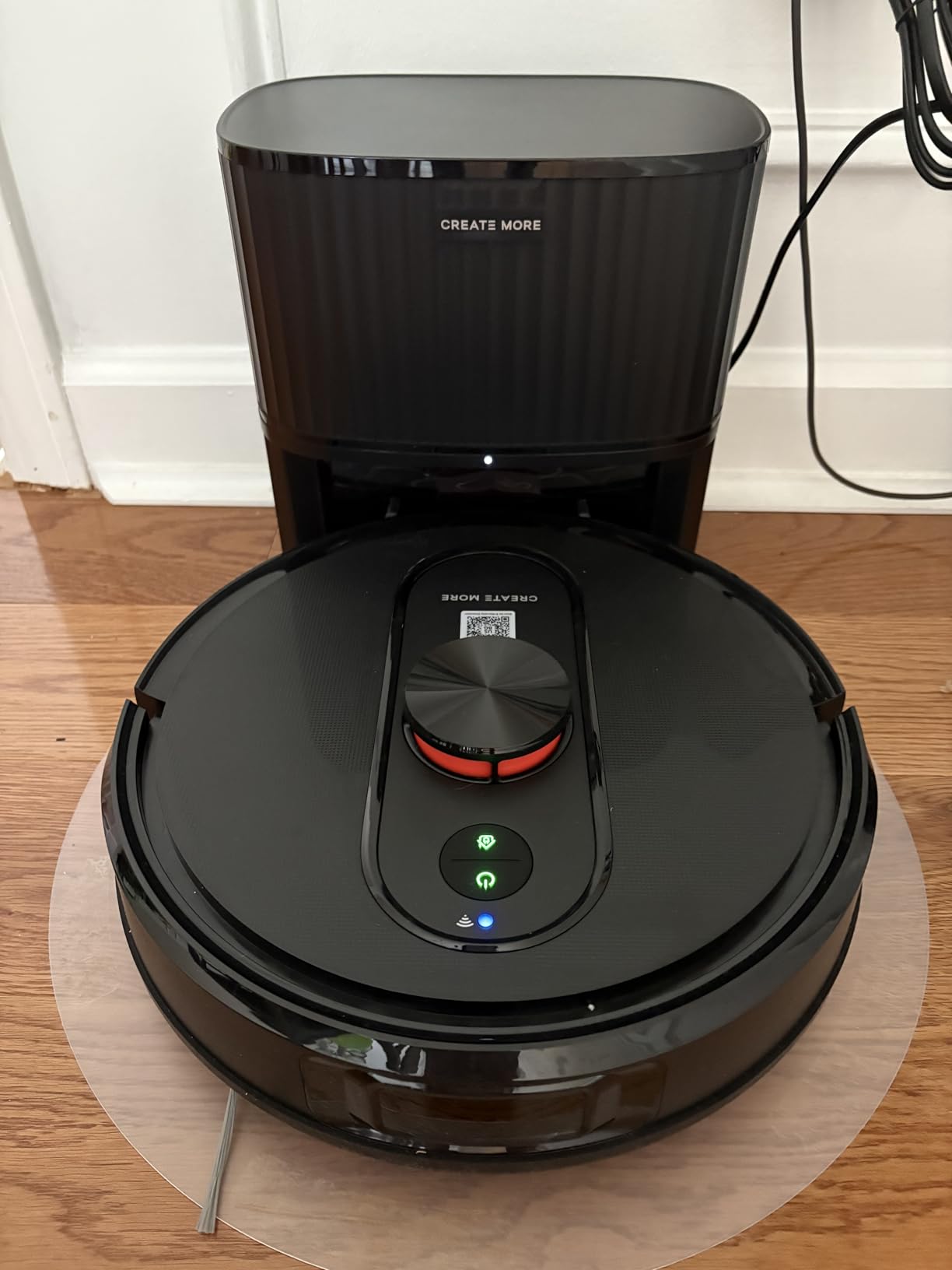 Bagotte Robot Vacuum and Mop, Robotic Vacuum with Mapping,Self Emptying Station for 60 Days, 5000Pa Suction, LiDAR Navigation, No-Go Zones,Wi-Fi/App/Alexa Control, for Carpet, Hard Floors and Carpets Customer Review Bagotte Robot Vacuum and Mop, Robotic Vacuum with Mapping,Self Emptying Station for 60 Days, 5000Pa Suction, LiDAR Navigation, No-Go Zones,Wi-Fi/App/Alexa Control, for Carpet, Hard Floors and Carpets - Customer Photo 1