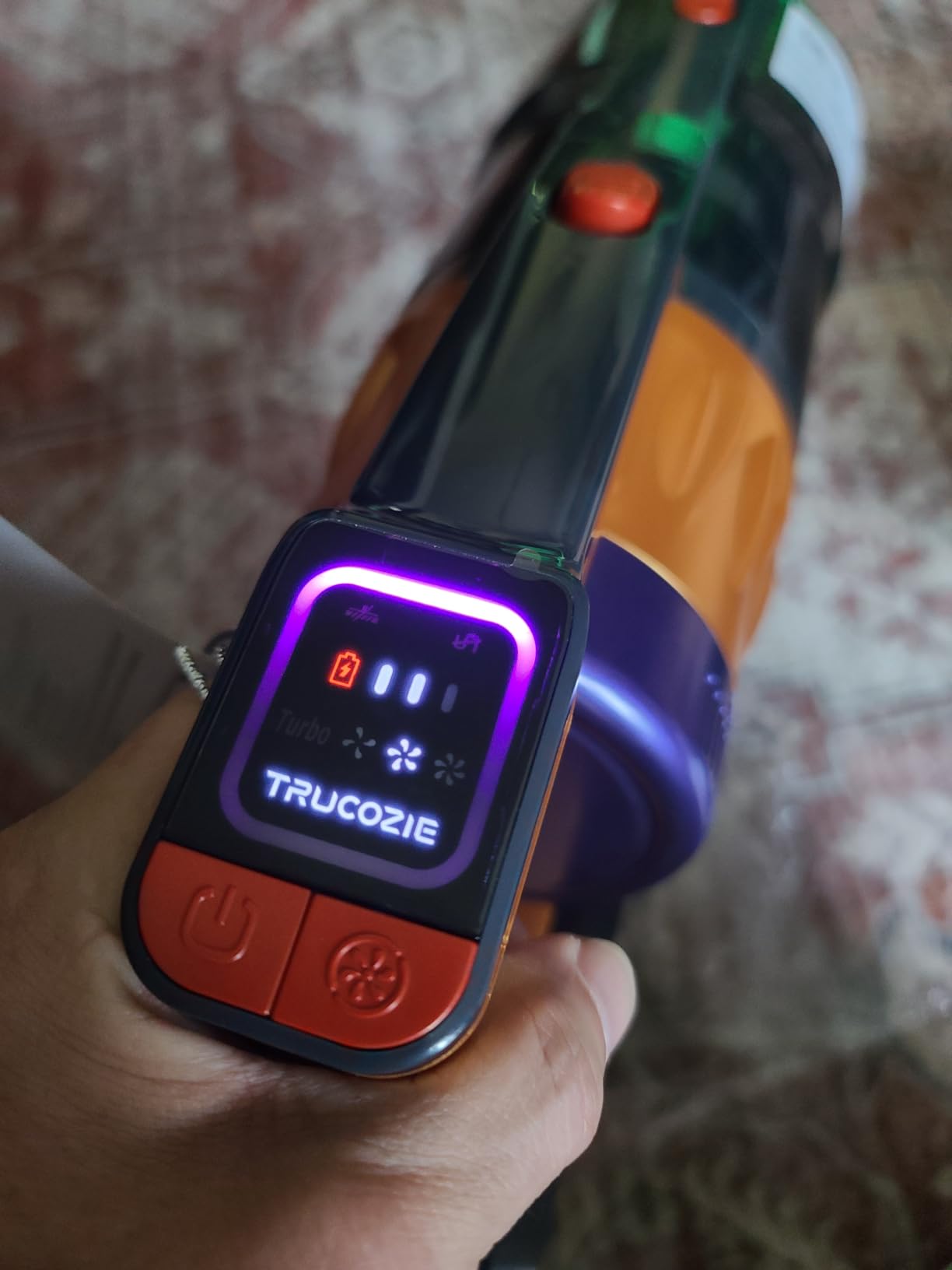 Cordless Vacuum Cleaner for Home, Upgraded 60Kpa Powerful Suction Pet Hair Vacuum with 70min Runtime, Green LED Light for Hardwood Floors & Carpet, Self-Standing Rechargeable Stick Vacuum - Customer Photo 2