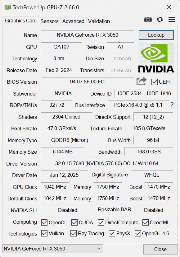 maxsun GeForce RTX 3050 6GB Graphics Cards GDDR6 Video Graphics Card GPU for Gaming PC Mini Small Form Factor SSF Slim Low Profile Design PCI Express 4.0, HDMI 2.1, DisplayPort 1.4a - Customer Photo 1