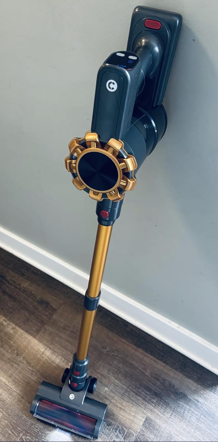 Cordless Vacuum Cleaner, 500W/45Kpa Vacuum Cleaners for Home with LED Display, 8 in 1 Lightweight Stick Vacuum with 60Min Runtime, Anti-tangle, Wall Mount Charging for HardFloor/Carpet/Pet Hair Customer Review Cordless Vacuum Cleaner, 500W/45Kpa Vacuum Cleaners for Home with LED Display, 8 in 1 Lightweight Stick Vacuum with 60Min Runtime, Anti-tangle, Wall Mount Charging for HardFloor/Carpet/Pet Hair - Customer Photo 1