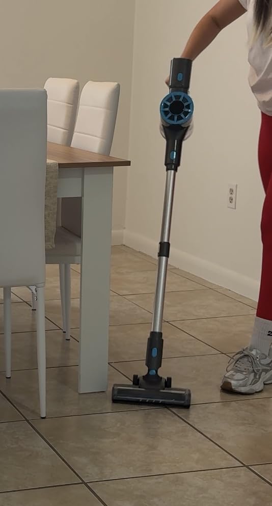 Cordless Stick Vacuum Cleaner with Self-Standing, 8-in-1 Vacuum Cleaners for Home, Lightweight Powerful Vacuum with LED Screen, Rechargeable Vacuum for Carpet, Pet Hair, Hardwood Floors Customer Review Cordless Stick Vacuum Cleaner with Self-Standing, 8-in-1 Vacuum Cleaners for Home, Lightweight Powerful Vacuum with LED Screen, Rechargeable Vacuum for Carpet, Pet Hair, Hardwood Floors - Customer Photo 2