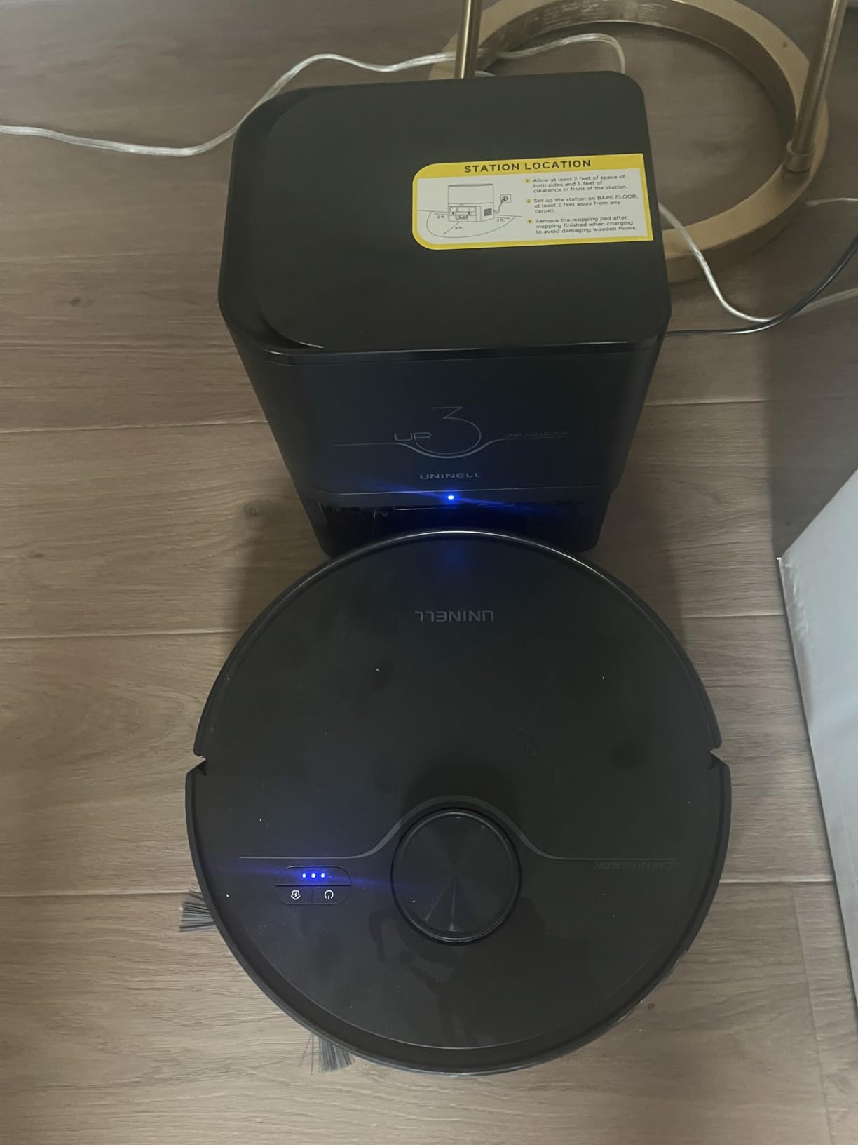 Robot Vacuum and Mop Combo,Lidar Navigation Robotic Vacuum Cleaner with 3.5L Self Emptying Station,5000Pa Vacuum Robot,180mins Runtime,No-Go&No-Mop Zones,App/Alexa/Remote Control,UR3 - Customer Photo 1