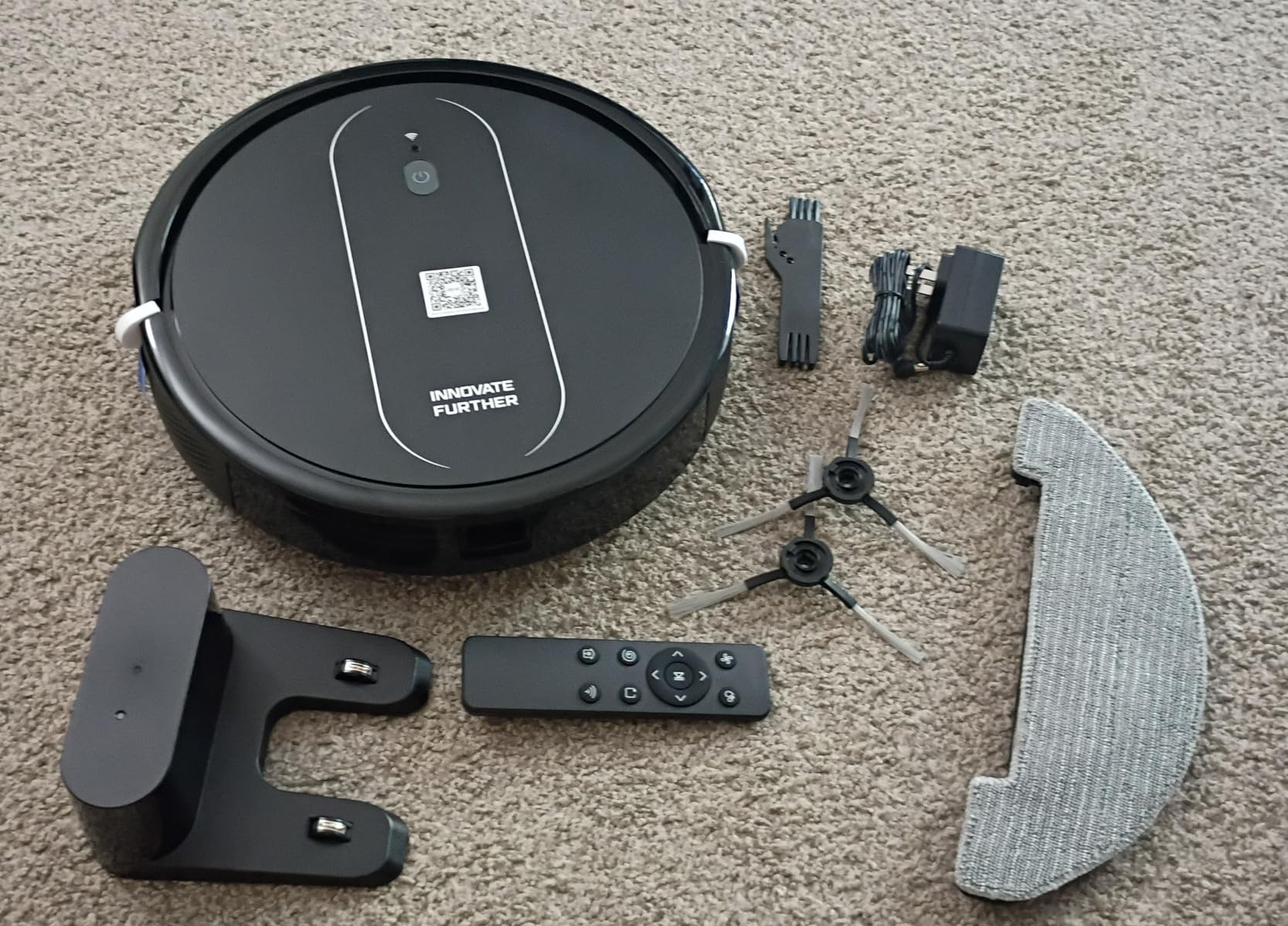 3-in-1 Robot Vacuum and Mop 4000Pa Strong Suction Robot Vacuum Cleaner & Smart Navigation & Alexa/APP Control & Central Brush & Auto Recharge, Vacuum Robot for Pet Hair, Hard Floors & Low-Pile Rugs - Customer Photo 1