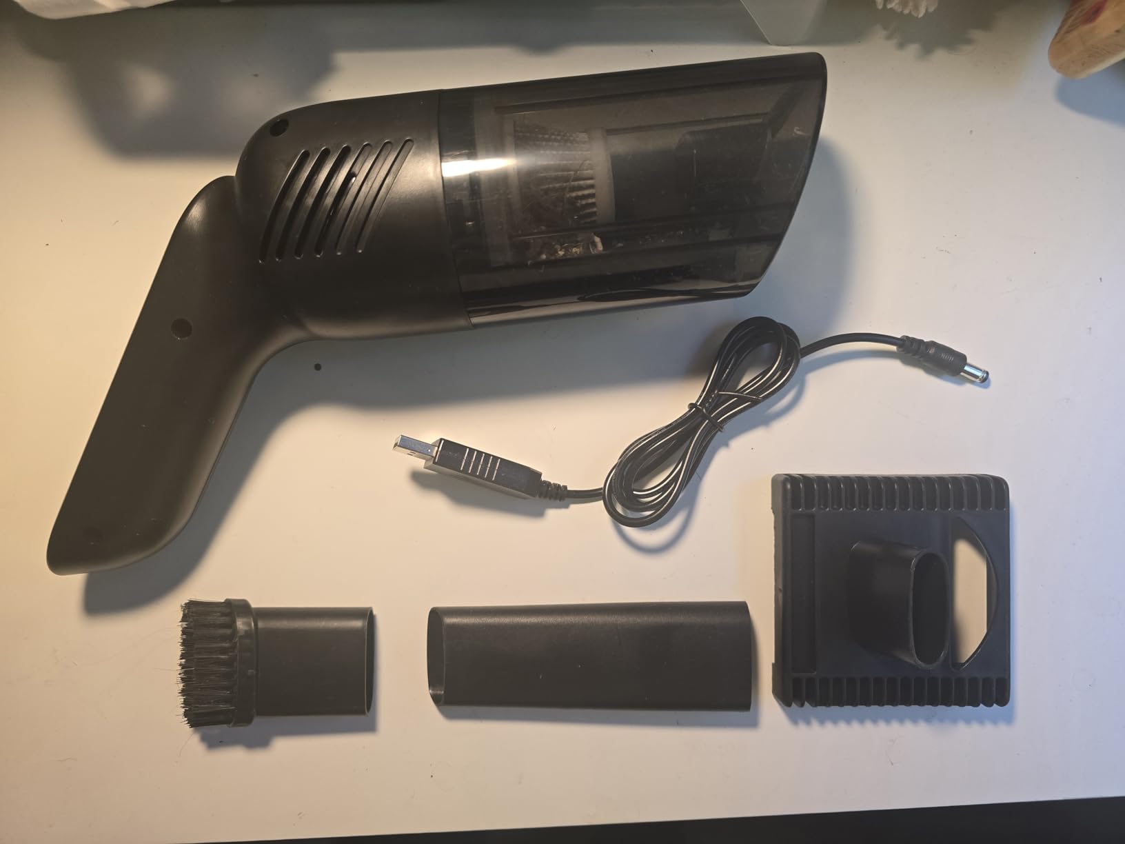 38000PA Handheld Vacuum Cordless | 120W Deep Cleaning for Car Pet Hair | Portable Cleaner with 2000mAh Battery, LED Light & Multi-Nozzles | Home Office Multi-Surface - Customer Photo 1