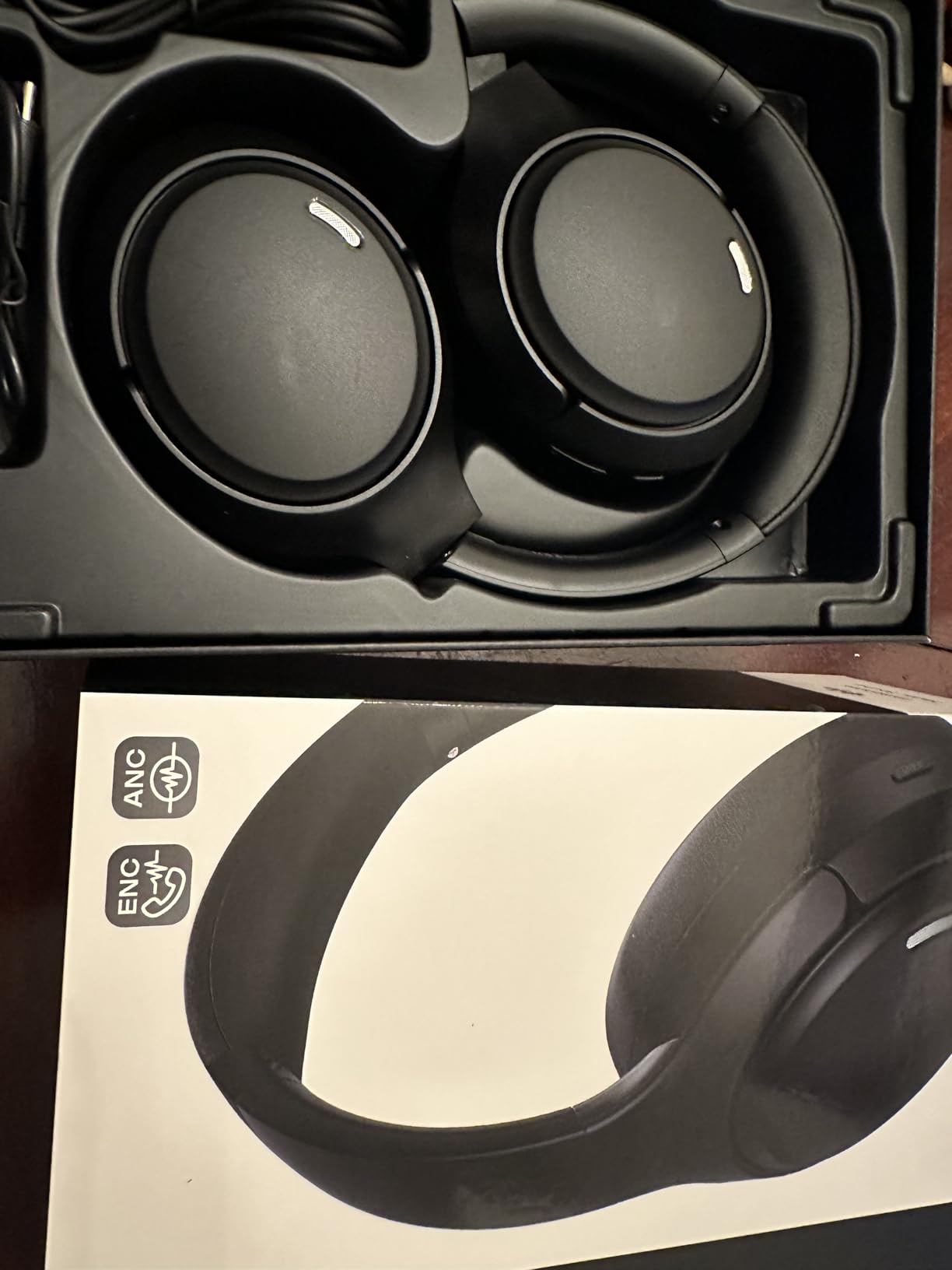 TAGRY Hybrid Active Noise Cancelling Headphones 120Hrs Playtime ENC Clear Call Bluetooth Headphone Over Ear Wireless Headphones Hi-Res Audio ANC Headset with Low Latency Mode for Game Travel Home PC - Customer Photo 1