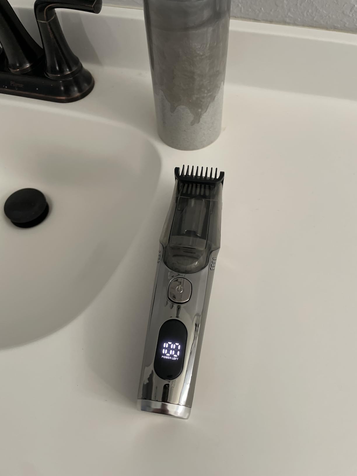 Vacuum Beard Trimmer for Men, New Version Adjustable Precision Trimming Length with 2 Comb, Electric Cordless Vacuum Trimmer for Beard, Waterproof and Rinses Easy, Blades for Skin fit - Customer Photo 1