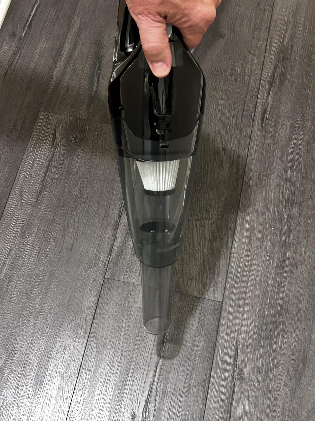 Handheld Vacuum Cordless Rechargeable with LED Light, Car Vacuum Portable Cordless, Hand Vacuum Cleaner Car Seats, Home, Quick Cleanup, Strong Suction, Lightweight, Includes Crevice Nozzle & Brush - Customer Photo 1