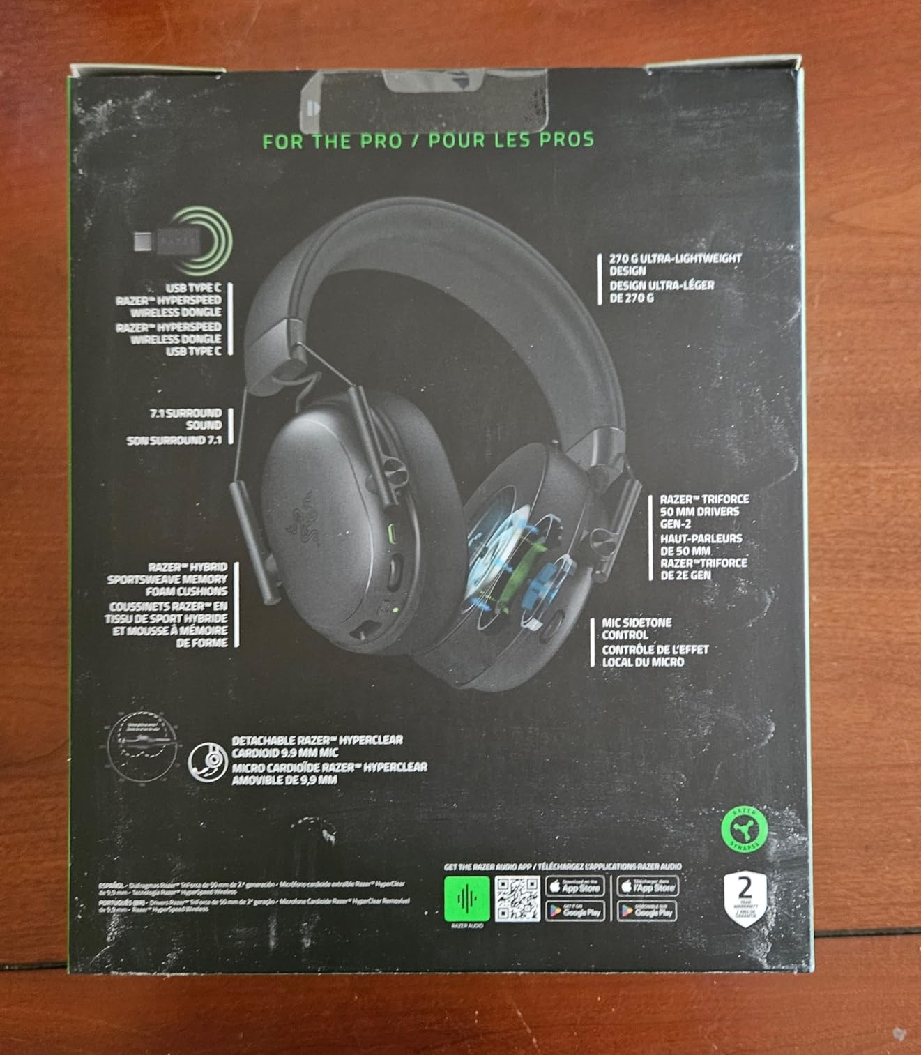 Razer BlackShark V3 X HyperSpeed Wireless Gaming Headset for PC: 50mm Drivers - Cardioid Mic - 2.4 GHz, Bluetooth, USB - Works with Mac, PS5, Nintendo Switch, Smartphone - 70 Hr Battery - Black Customer Review Razer BlackShark V3 X HyperSpeed Wireless Gaming Headset for PC: 50mm Drivers - Cardioid Mic - 2.4 GHz, Bluetooth, USB - Works with Mac, PS5, Nintendo Switch, Smartphone - 70 Hr Battery - Black - Customer Photo 2