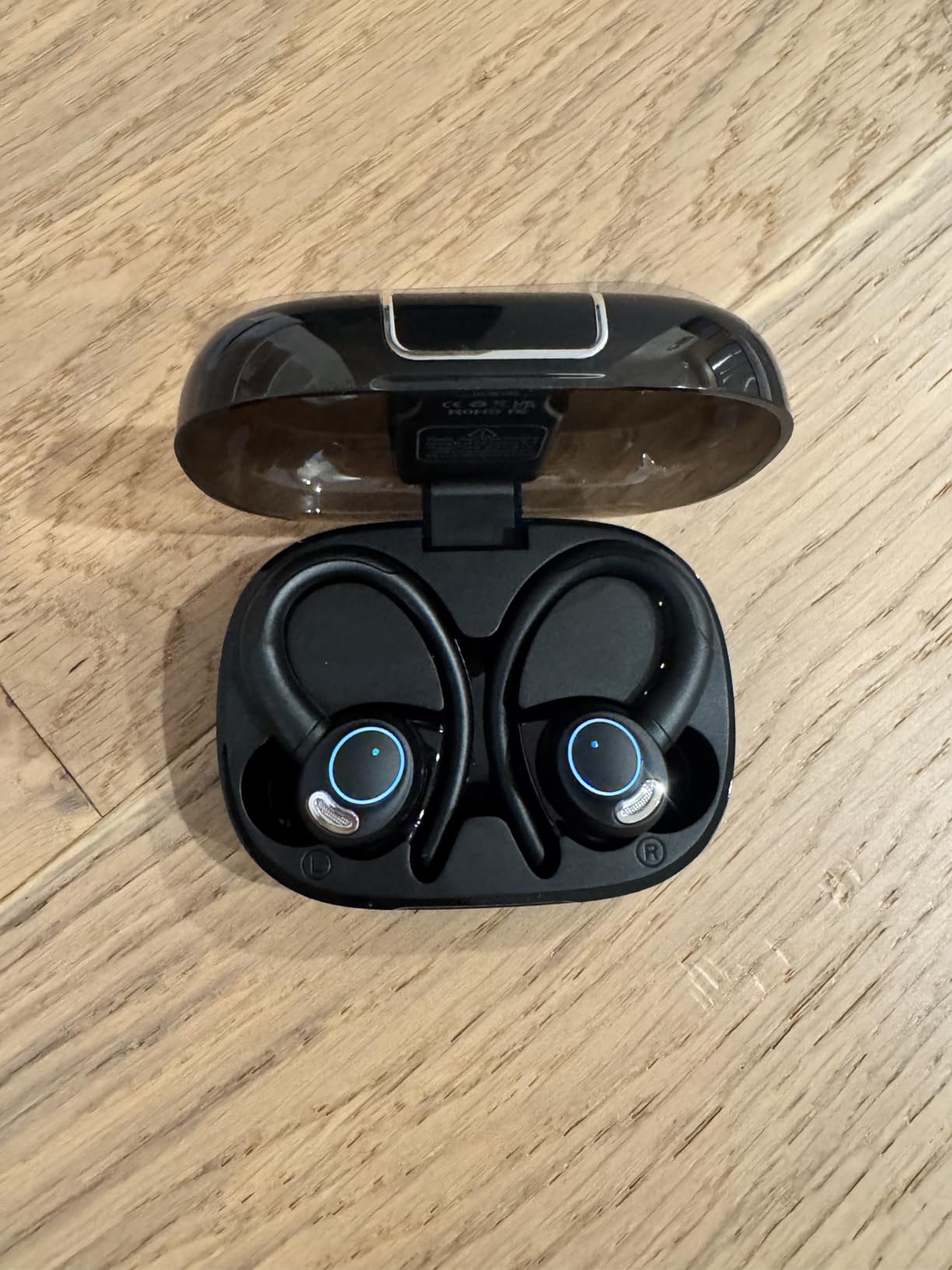 Wireless Earbuds Bluetooth 5.3 Headphones Sports, 48Hrs Playtime Bluetooth Earbuds with CVC 8.0 Mic, Stereo Bass Over Ear Bud with Earhooks, LED Display, IP7 Waterproof Earphon for Workout/Running Customer Review Wireless Earbuds Bluetooth 5.3 Headphones Sports, 48Hrs Playtime Bluetooth Earbuds with CVC 8.0 Mic, Stereo Bass Over Ear Bud with Earhooks, LED Display, IP7 Waterproof Earphon for Workout/Running - Customer Photo 1