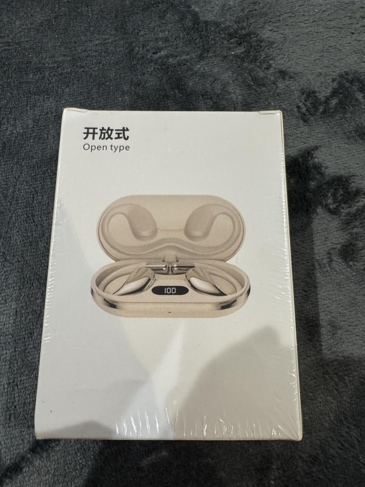 Open Ear Clip Wireless Earbuds Bone Conduction Headphones, Bluetooth 5.4, Open Ear Design, Built-in Mic, IPX5 Waterproof, LED Display Charging Case,Ear Hooks Ear Buds,Design for Running Fitness Black Customer Review Open Ear Clip Wireless Earbuds Bone Conduction Headphones, Bluetooth 5.4, Open Ear Design, Built-in Mic, IPX5 Waterproof, LED Display Charging Case,Ear Hooks Ear Buds,Design for Running Fitness Black - Customer Photo 1
