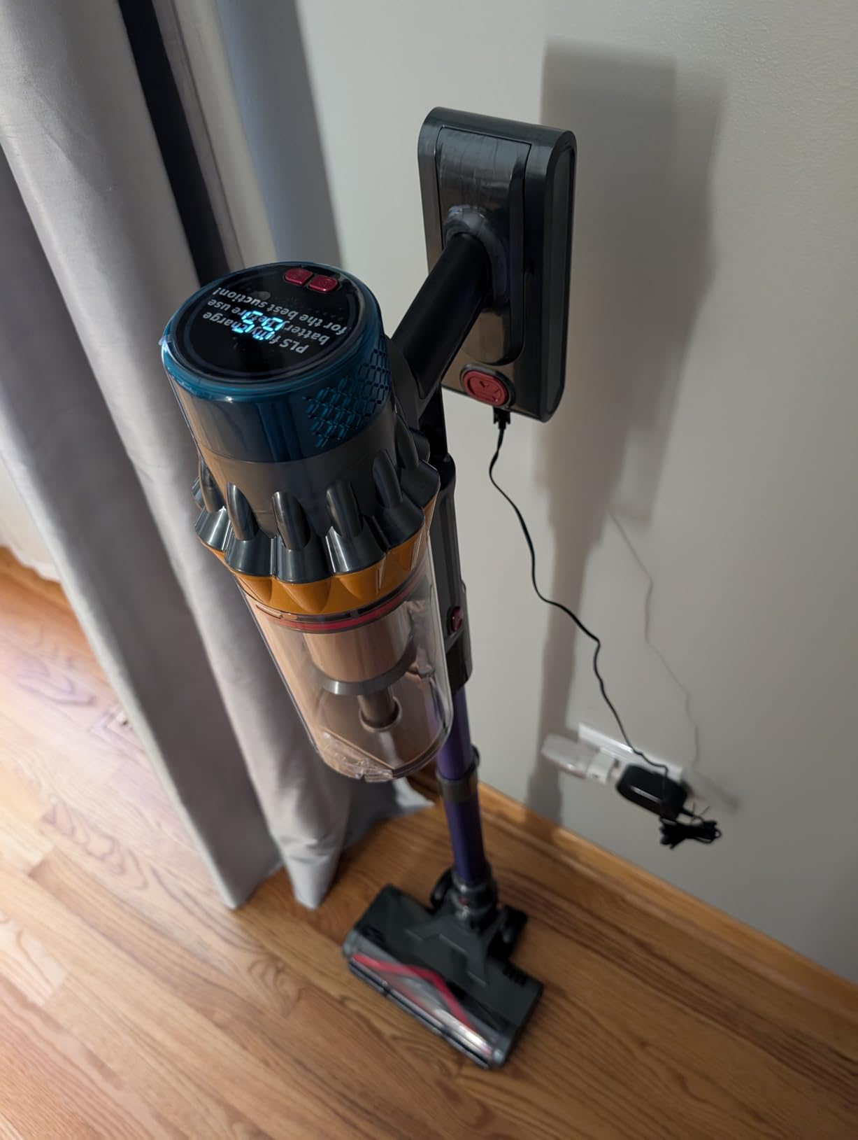 Cordless Vacuum Cleaner, 600W 50KPA 70Min Powerful Vacuum Cleaners for Home, Self-Standing Stick Vacuum Cordless Rechargeable/ Anti-Tangle/OLED Screen/1.8L Cup for Home Pet Hair/Carpet/Hardwood Floor Customer Review Cordless Vacuum Cleaner, 600W 50KPA 70Min Powerful Vacuum Cleaners for Home, Self-Standing Stick Vacuum Cordless Rechargeable/ Anti-Tangle/OLED Screen/1.8L Cup for Home Pet Hair/Carpet/Hardwood Floor - Customer Photo 1